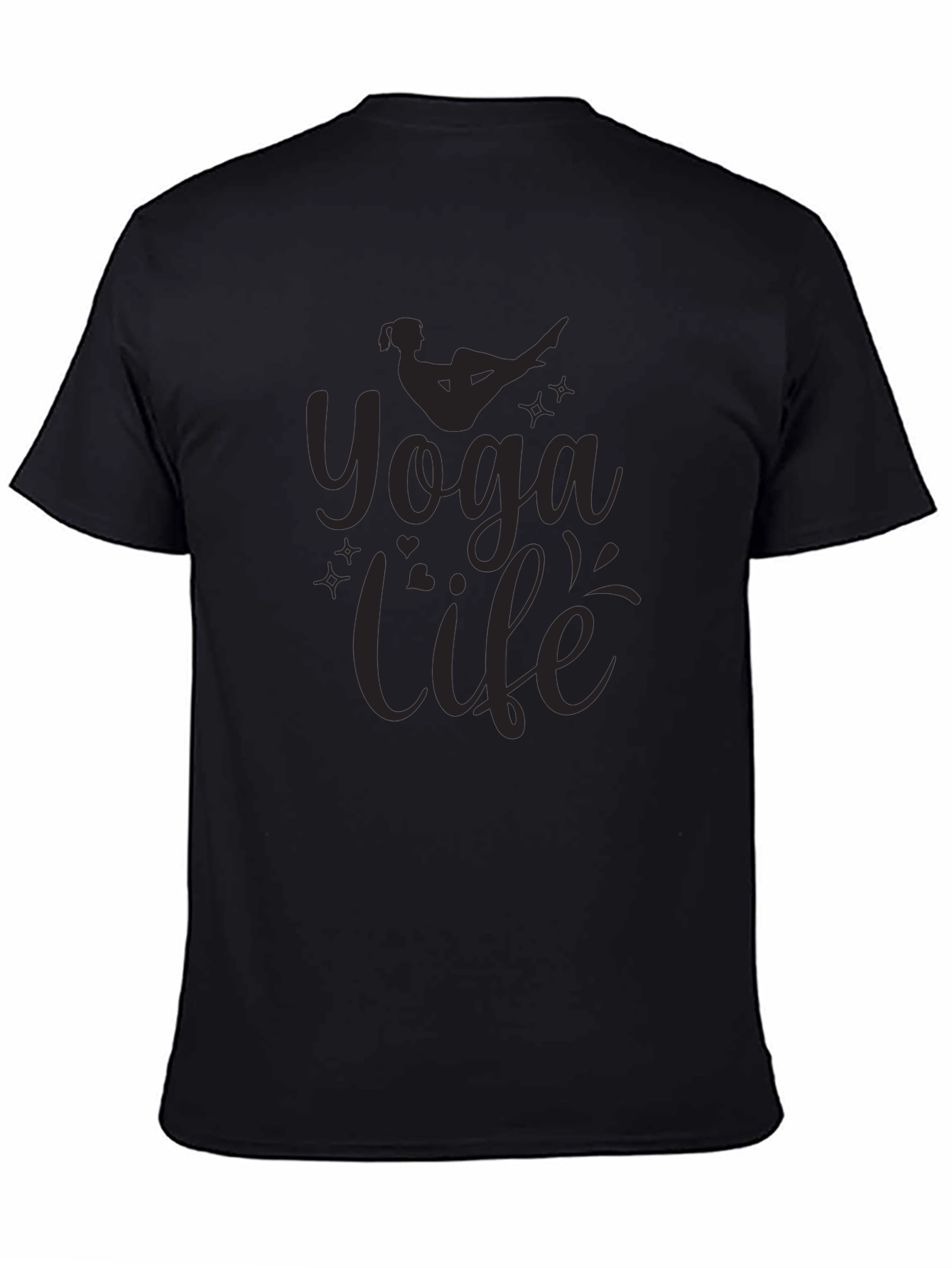 Yoga Life Black Graphic Tee