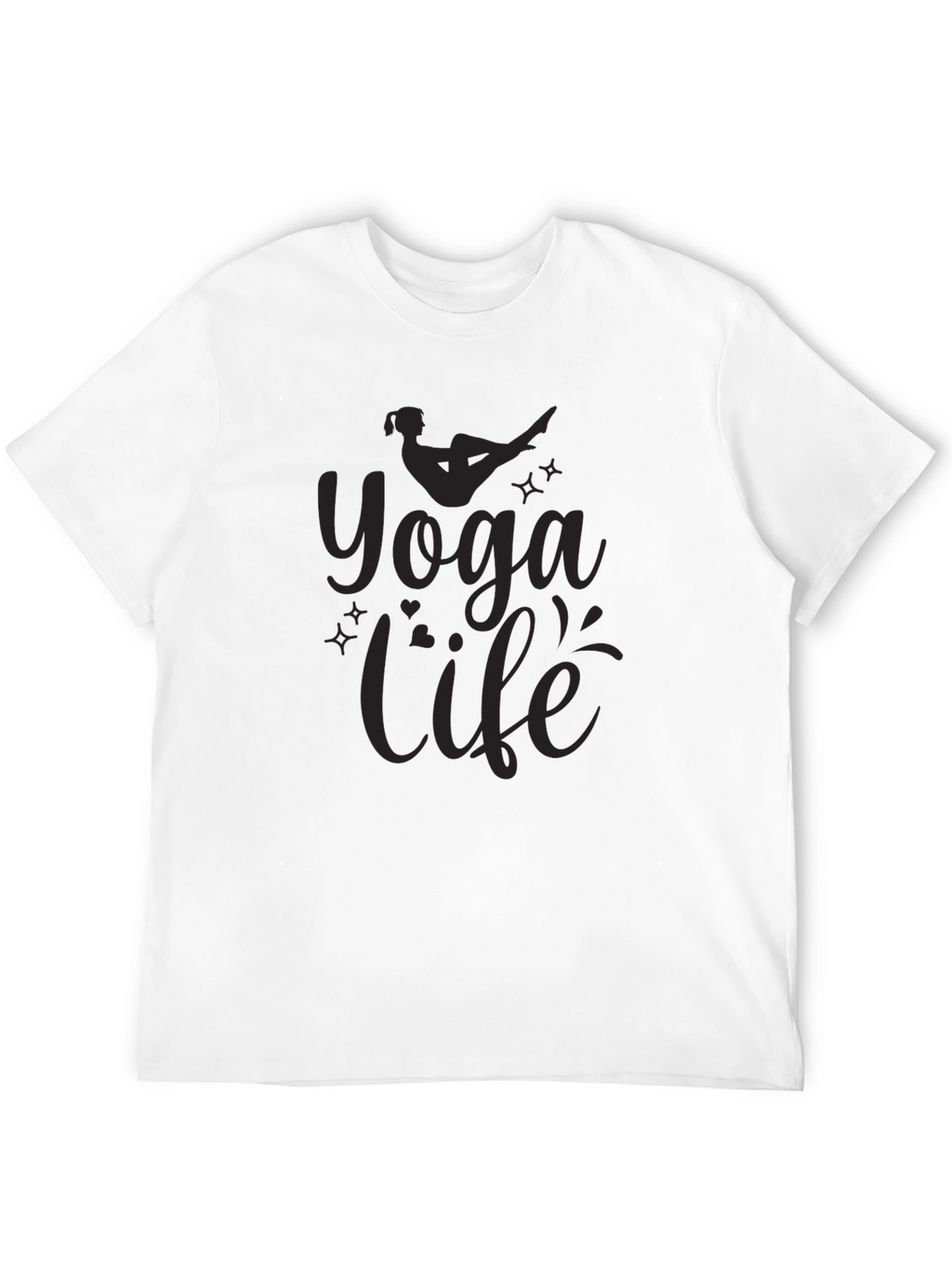 Yoga Life Black Graphic Tee
