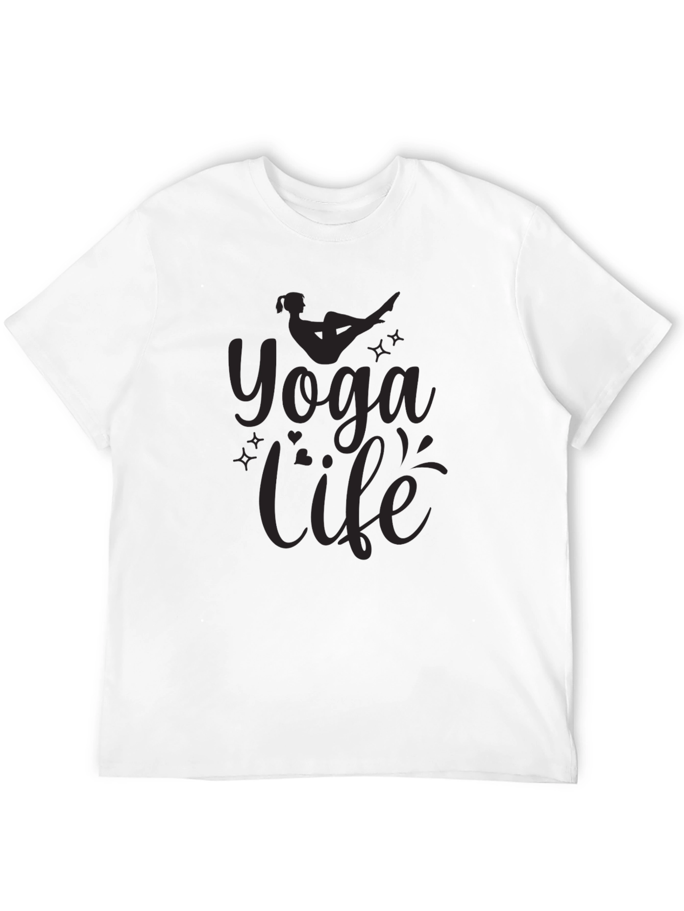 Yoga Life Black Graphic Tee