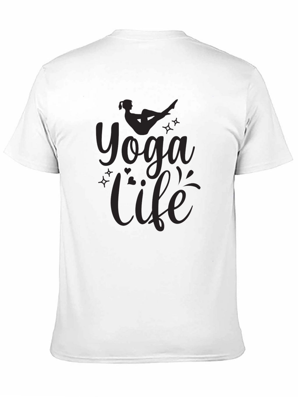 Yoga Life Black Graphic Tee