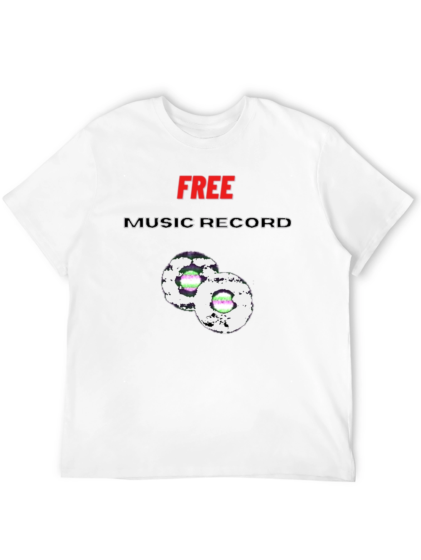 Free Music Record Graphic Tee
