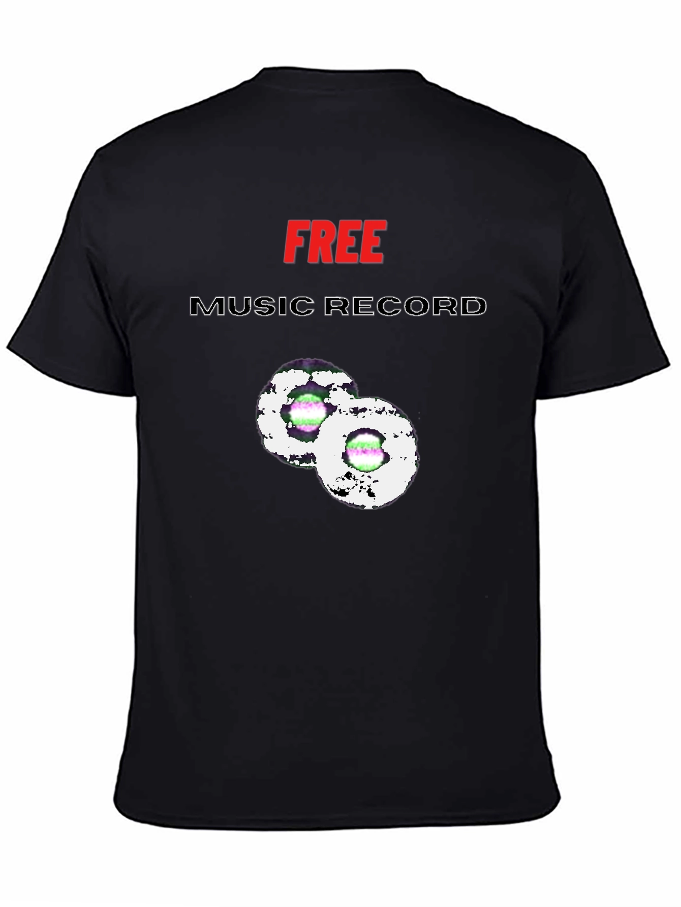 Free Music Record Graphic Tee
