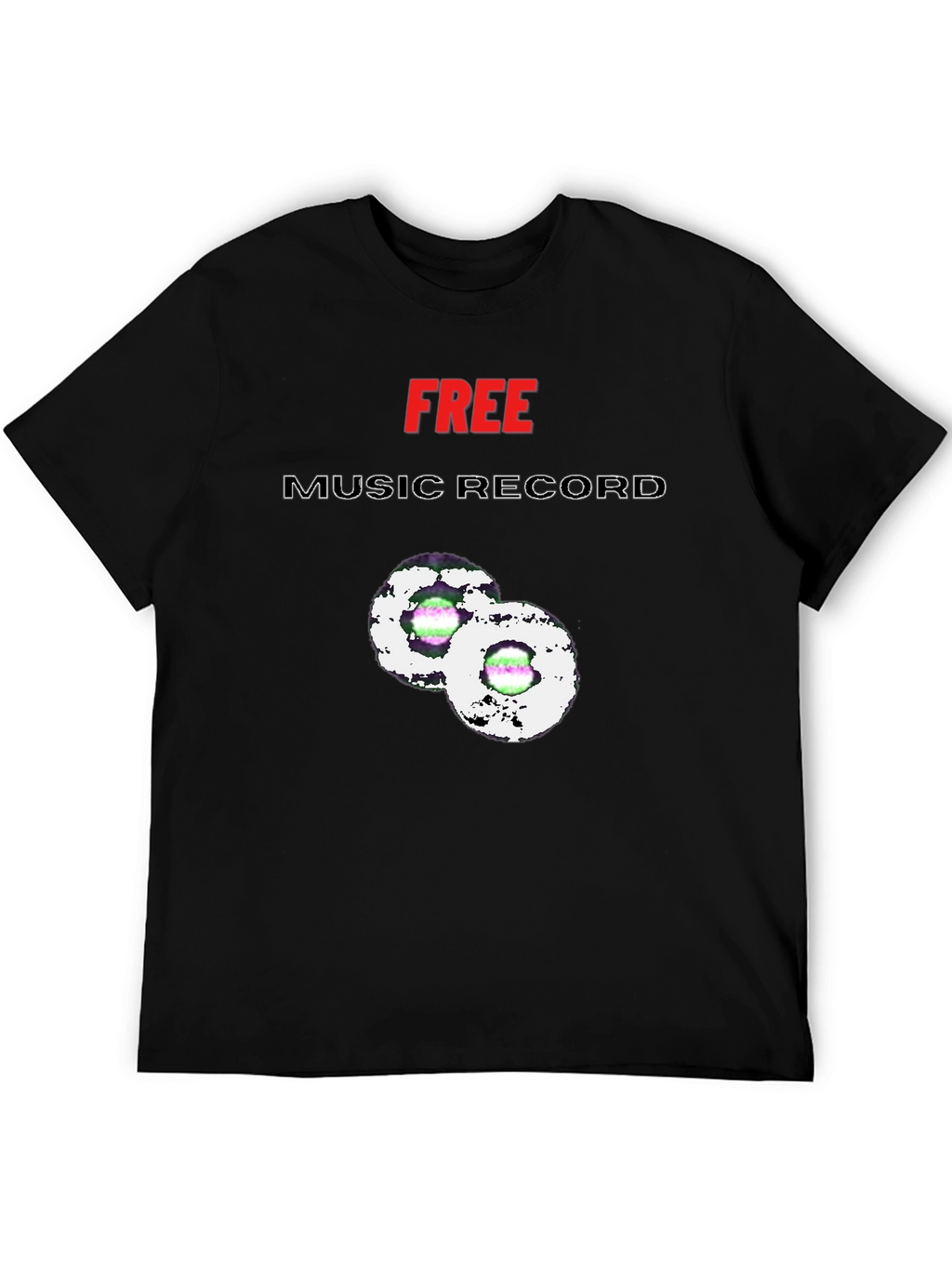 Free Music Record Graphic Tee