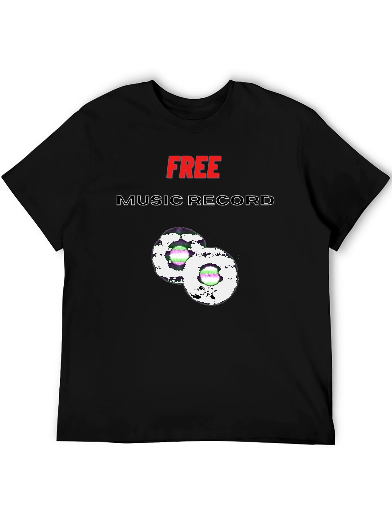 Free Music Record Graphic Tee