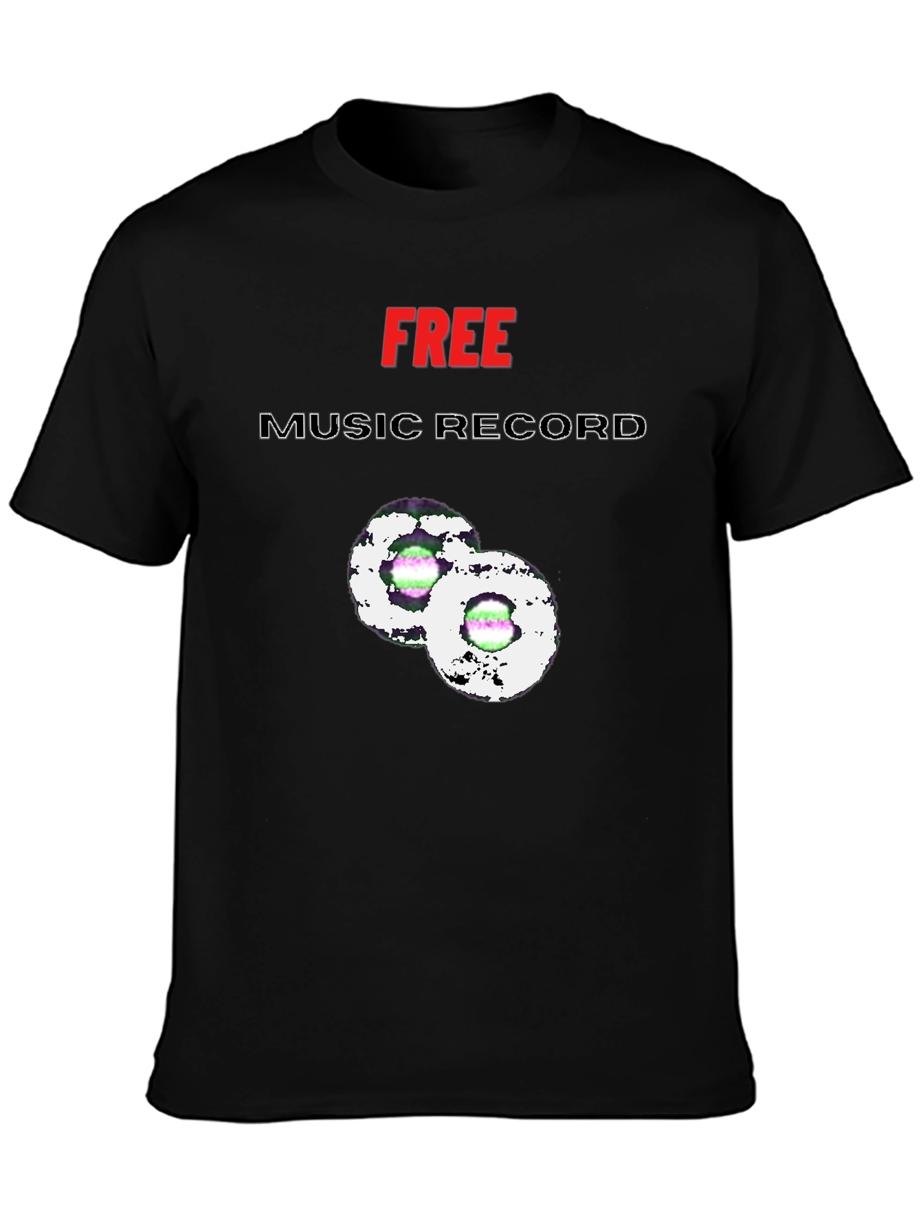 Free Music Record Graphic Tee