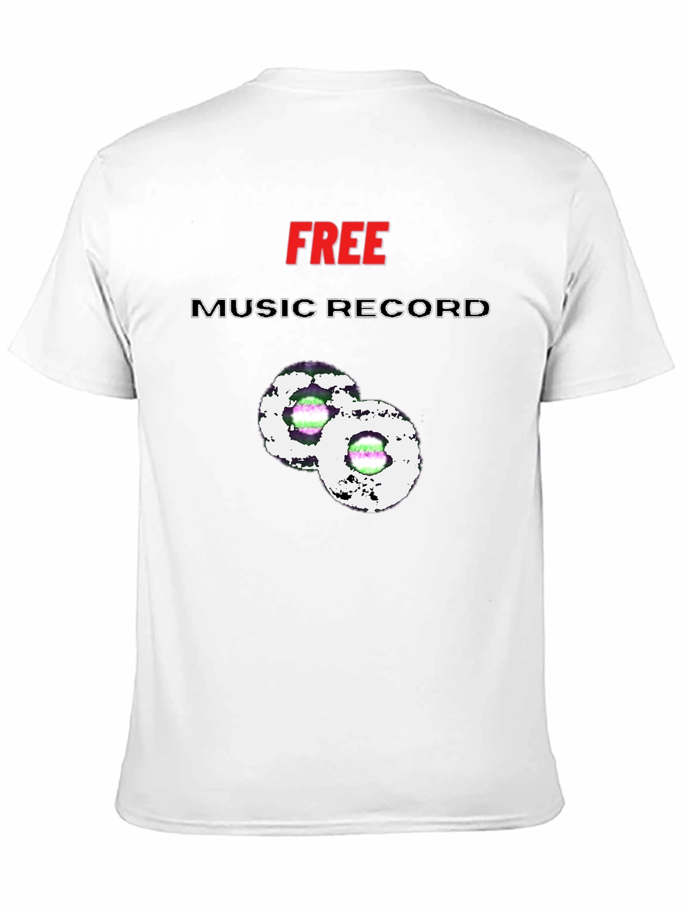 Free Music Record Graphic Tee