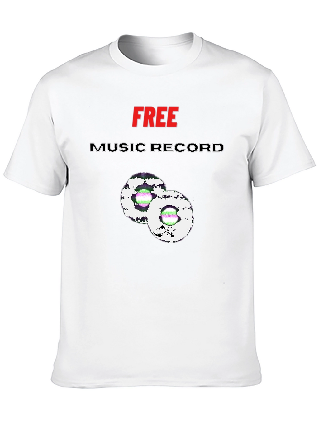 Free Music Record Graphic Tee
