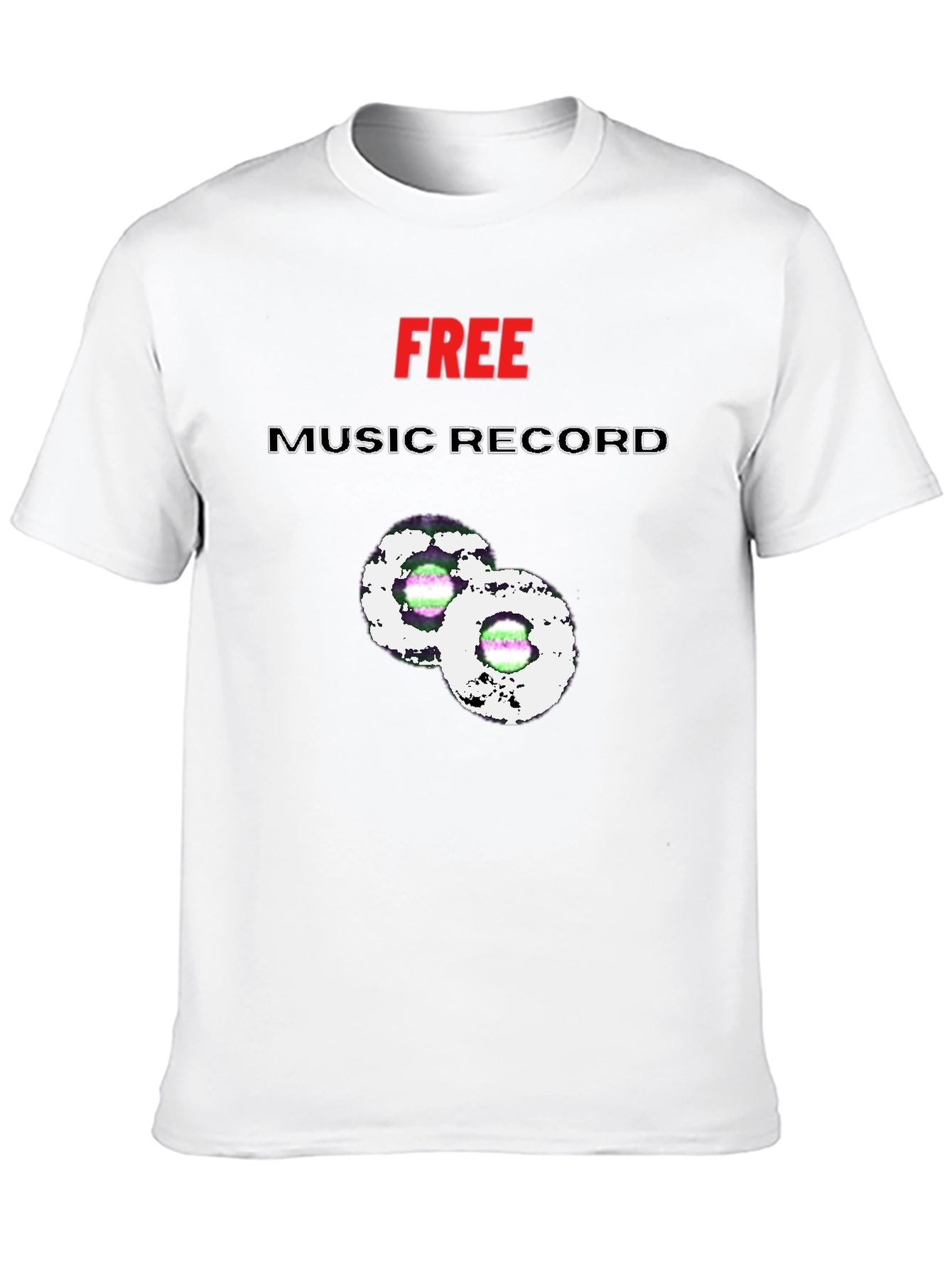 Free Music Record Graphic Tee