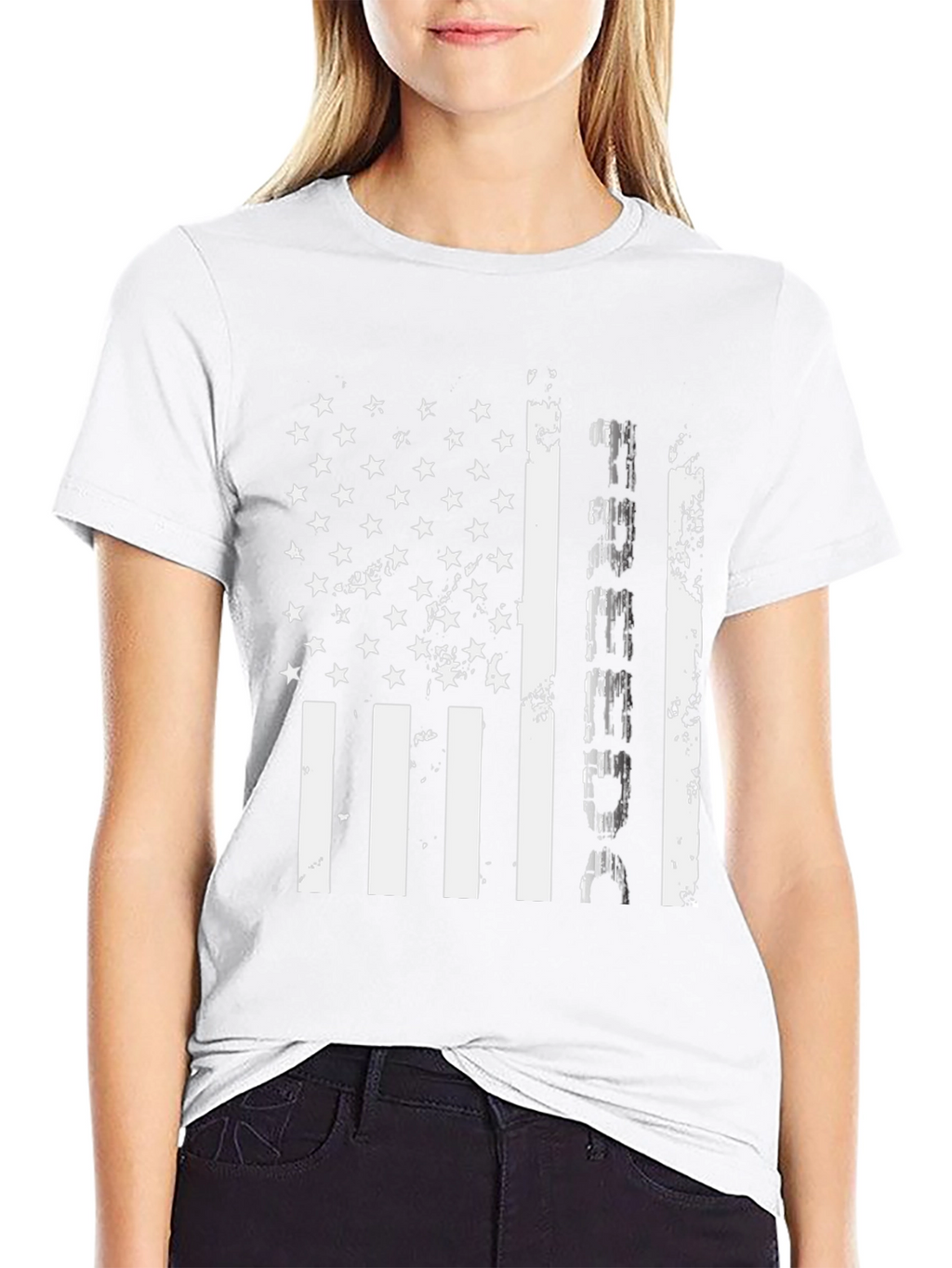 Distressed American Flag Perseverance Graphic Tee
