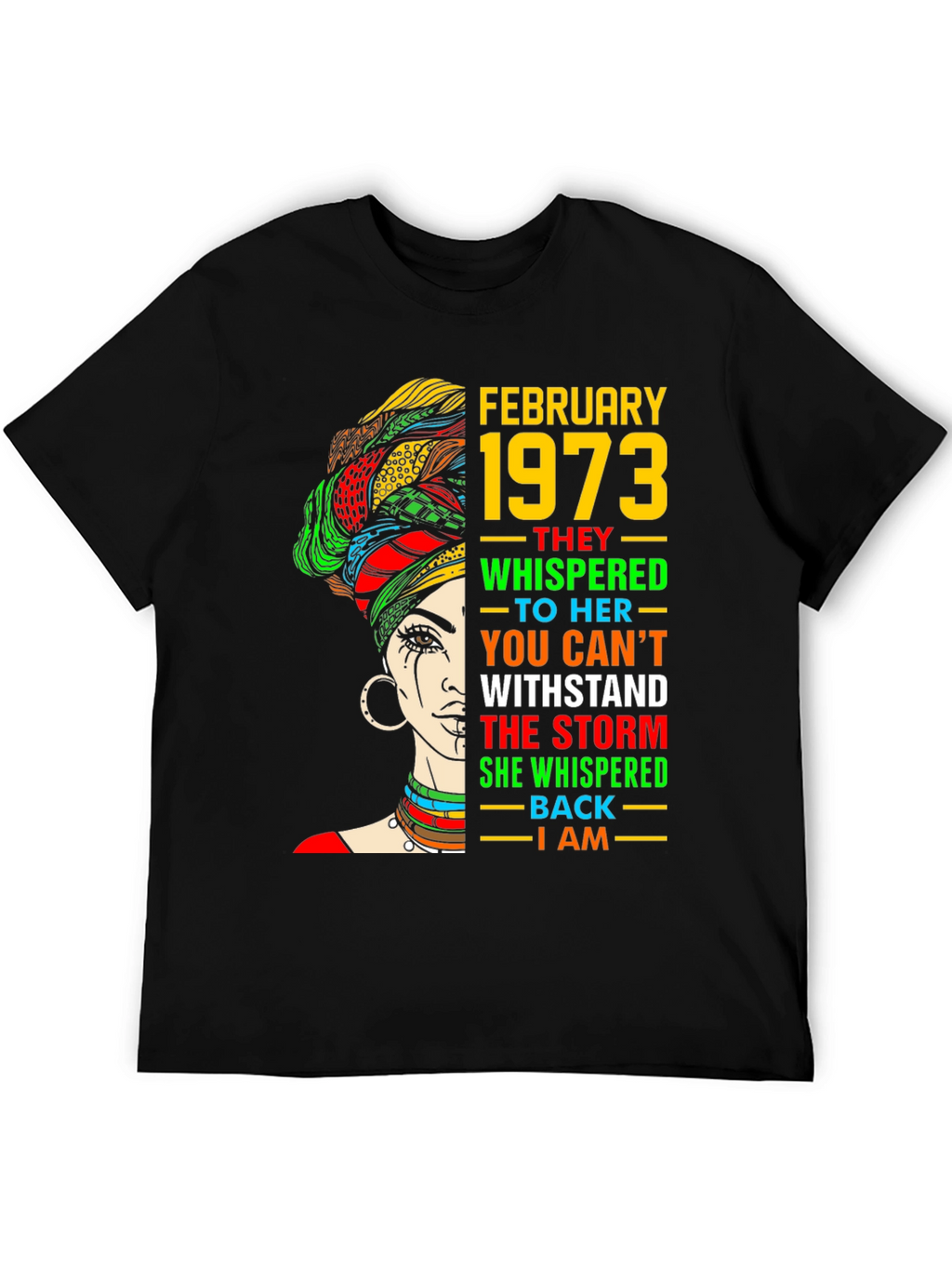February 1973 Birthday Storm T-Shirt
