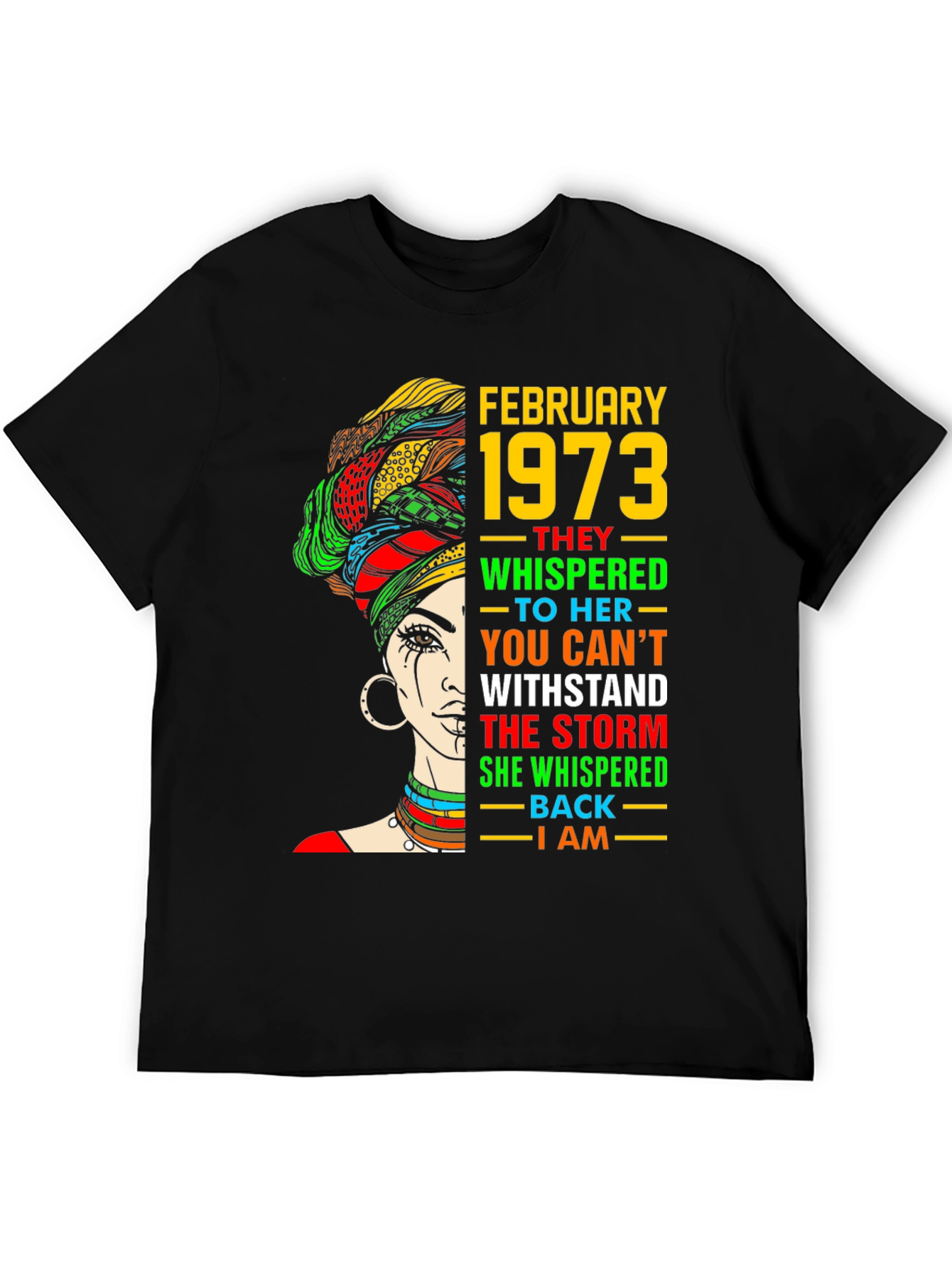 February 1973 Birthday Storm T-Shirt