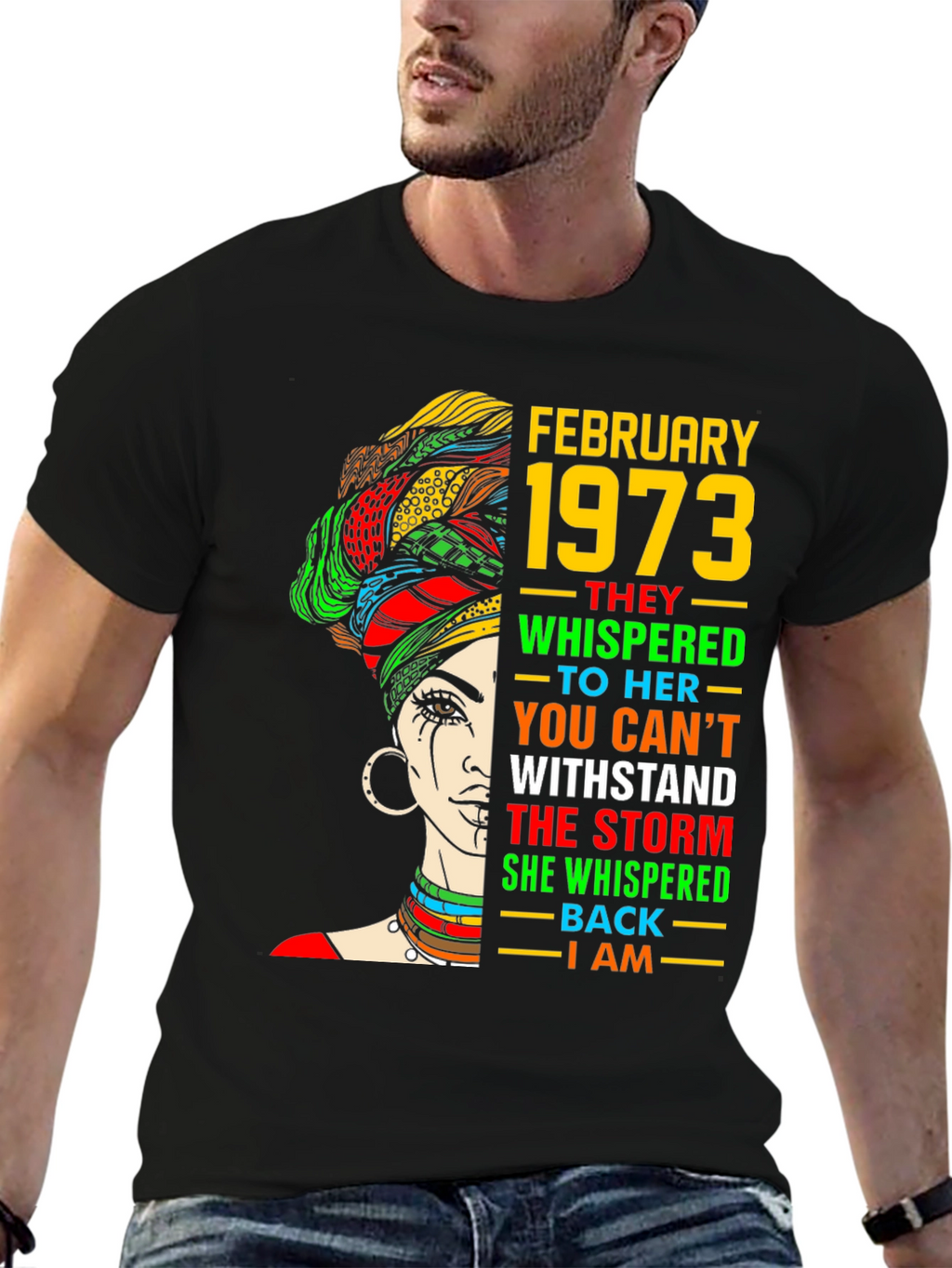 February 1973 Birthday Storm T-Shirt