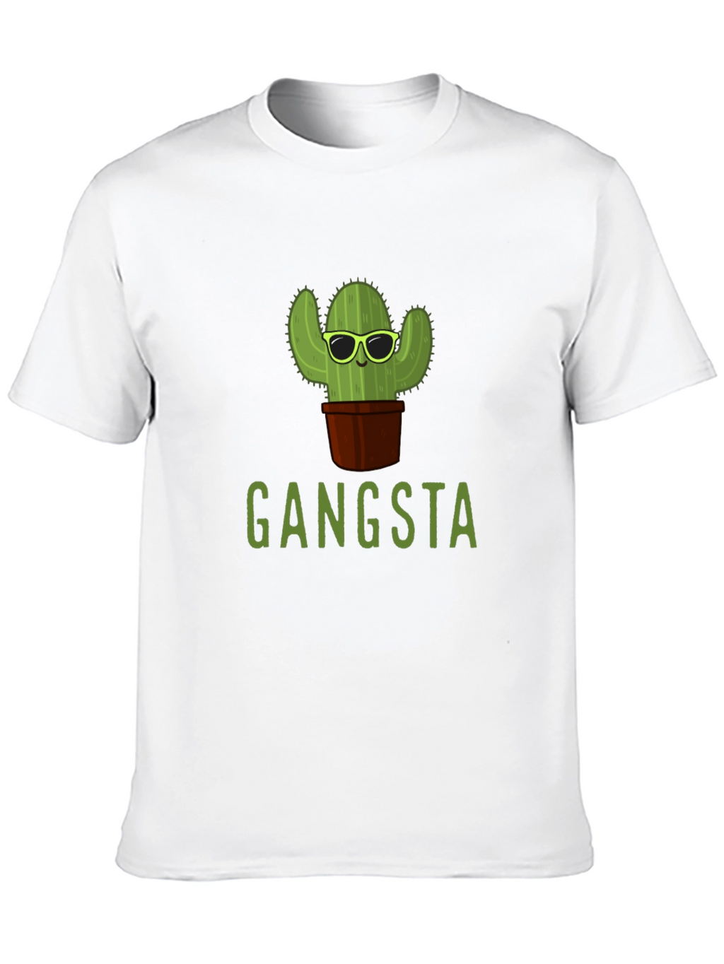 Gangsta Cactus T-Shirt - Trendy Graphic Tee