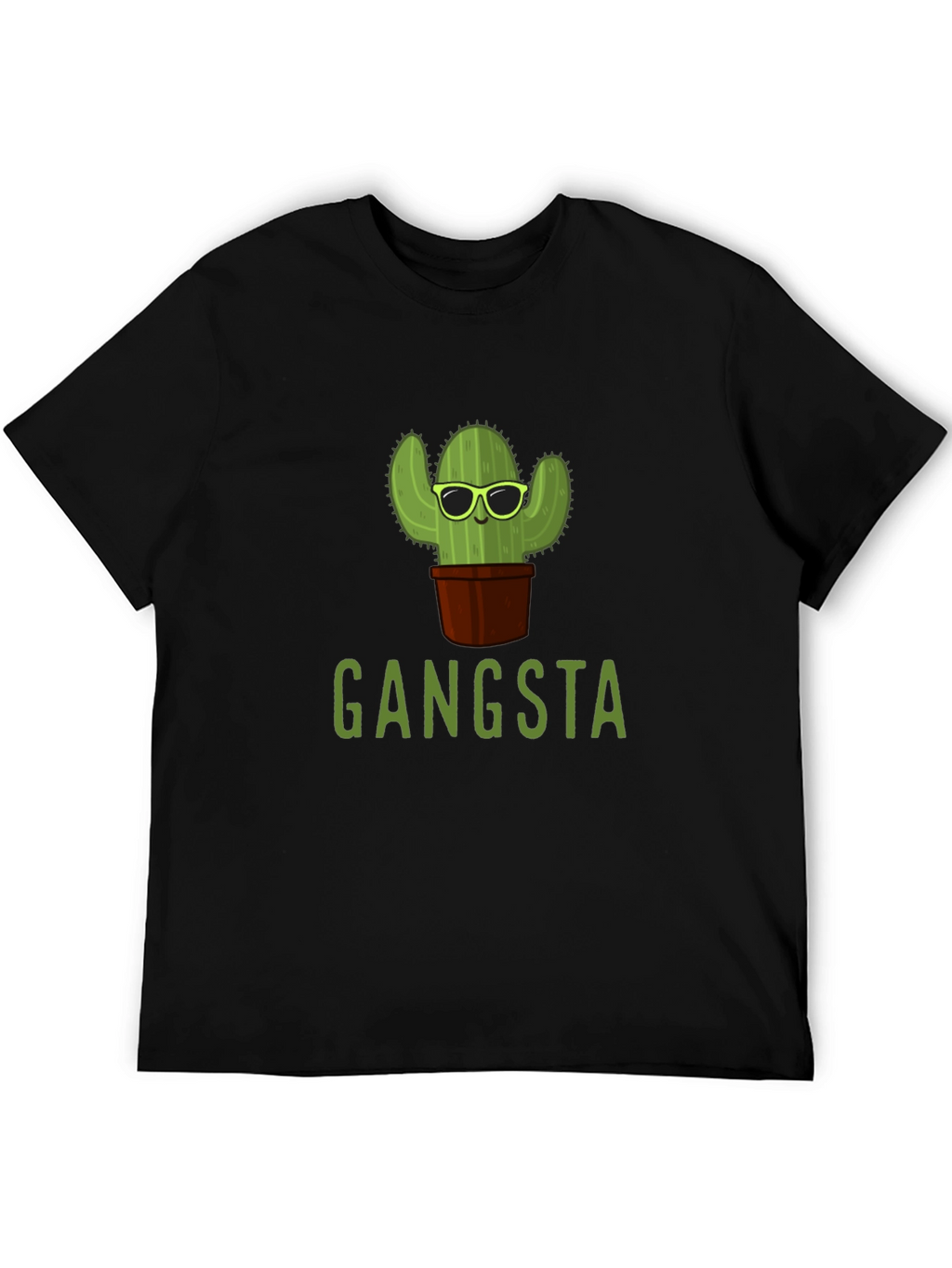 Gangsta Cactus T-Shirt - Trendy Graphic Tee