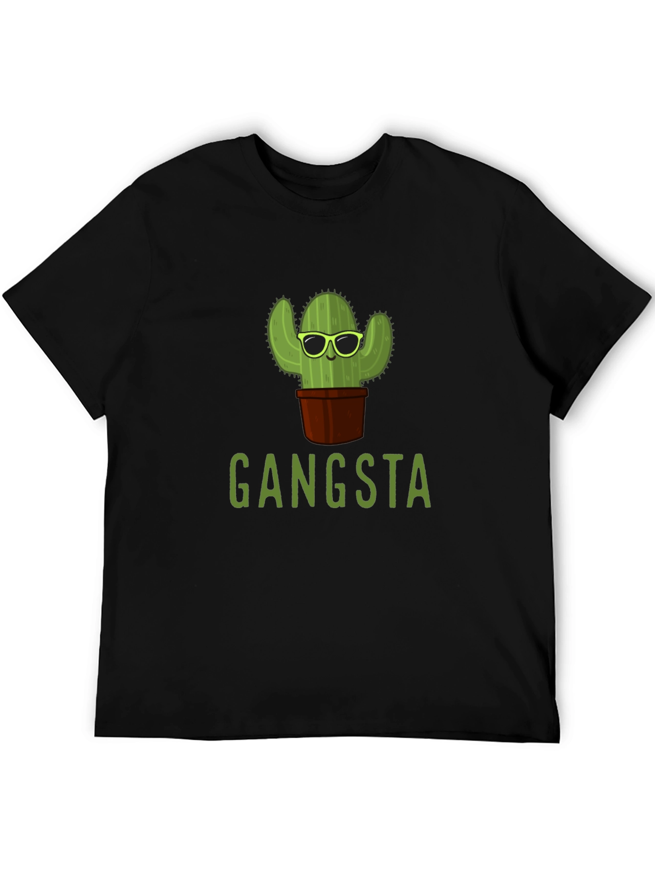 Gangsta Cactus T-Shirt - Trendy Graphic Tee