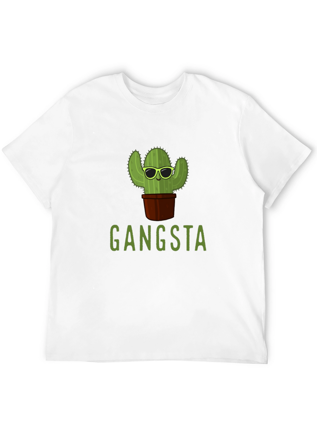Gangsta Cactus T-Shirt - Trendy Graphic Tee