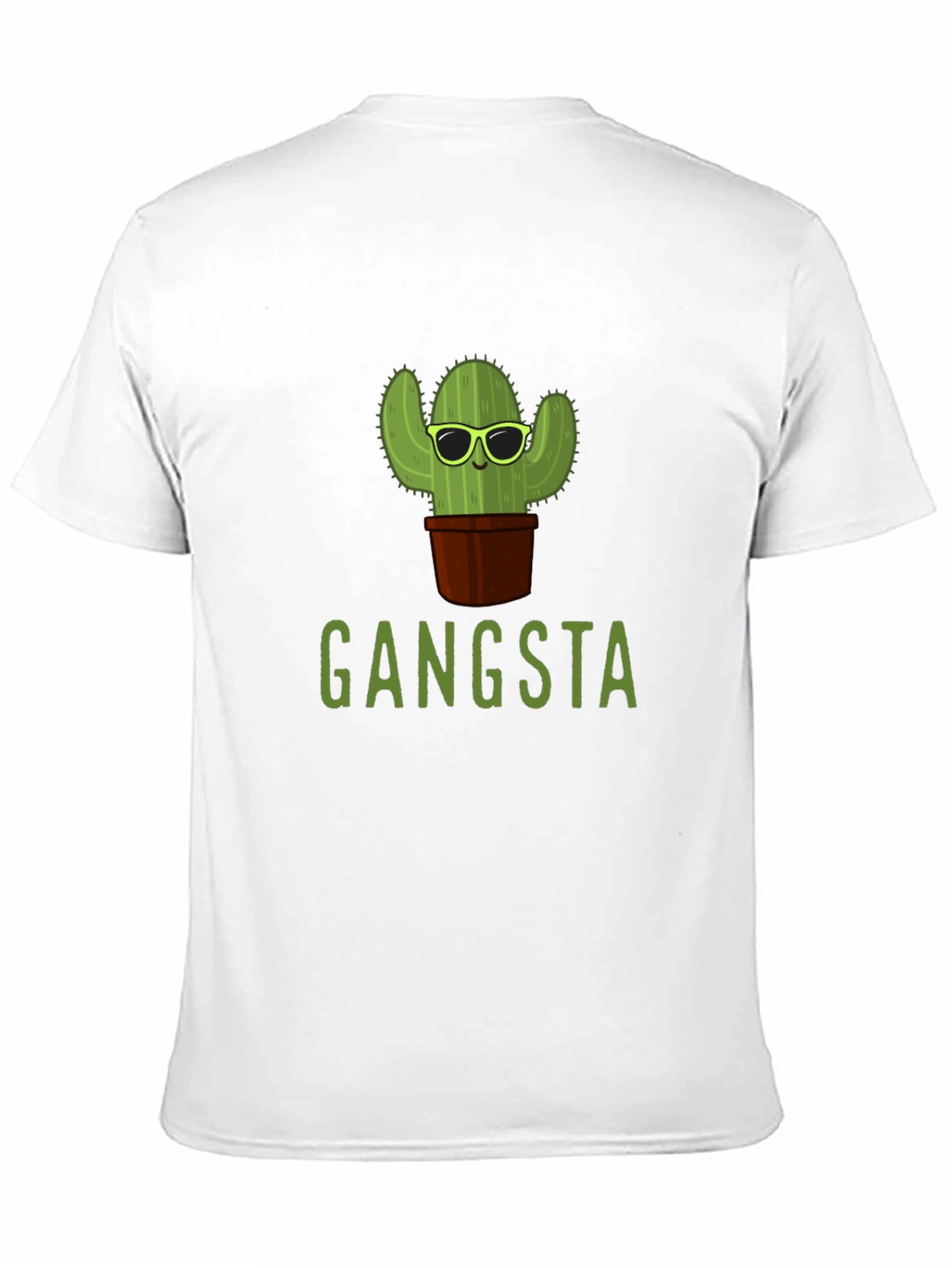 Gangsta Cactus T-Shirt - Trendy Graphic Tee