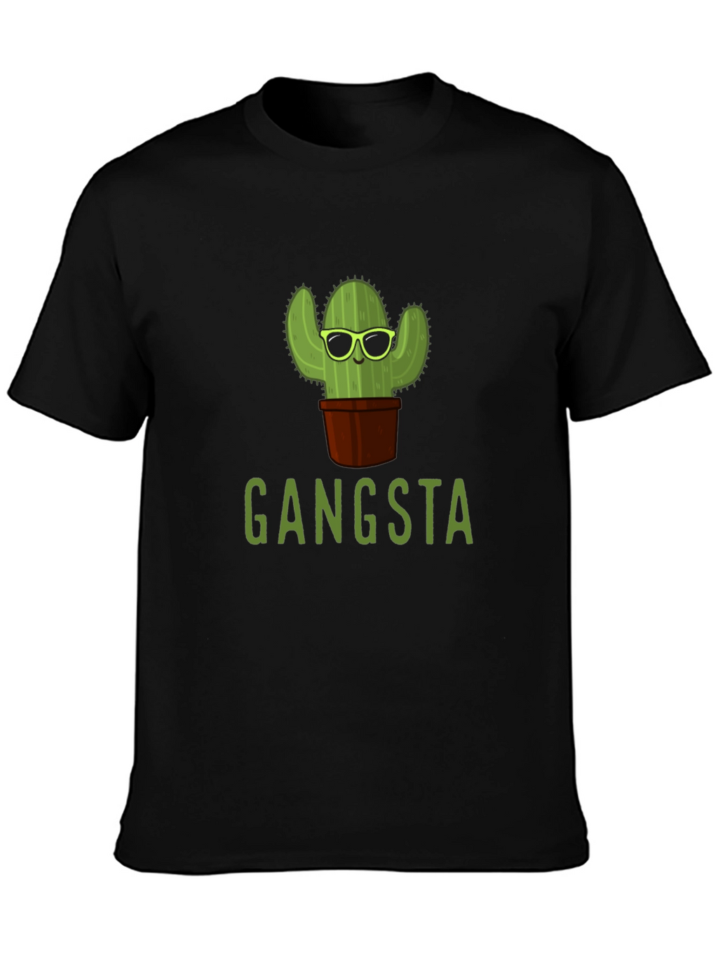 Gangsta Cactus T-Shirt - Trendy Graphic Tee