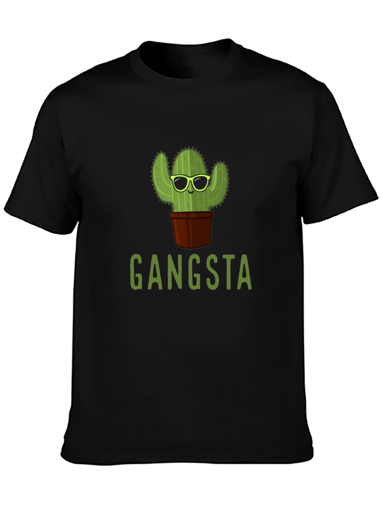 Gangsta Cactus T-Shirt - Trendy Graphic Tee