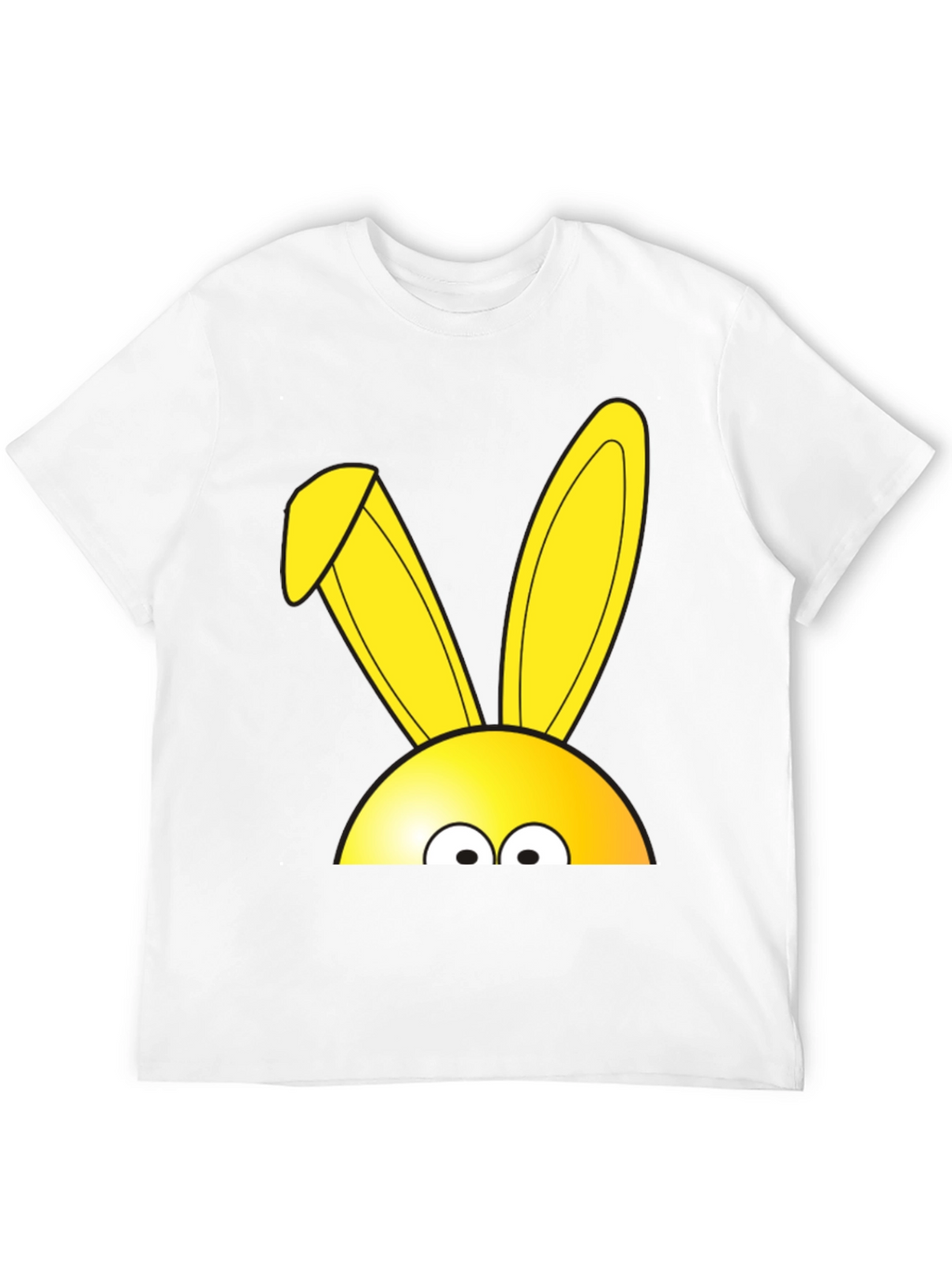 Easter Bunny Peeking T-Shirt - Black