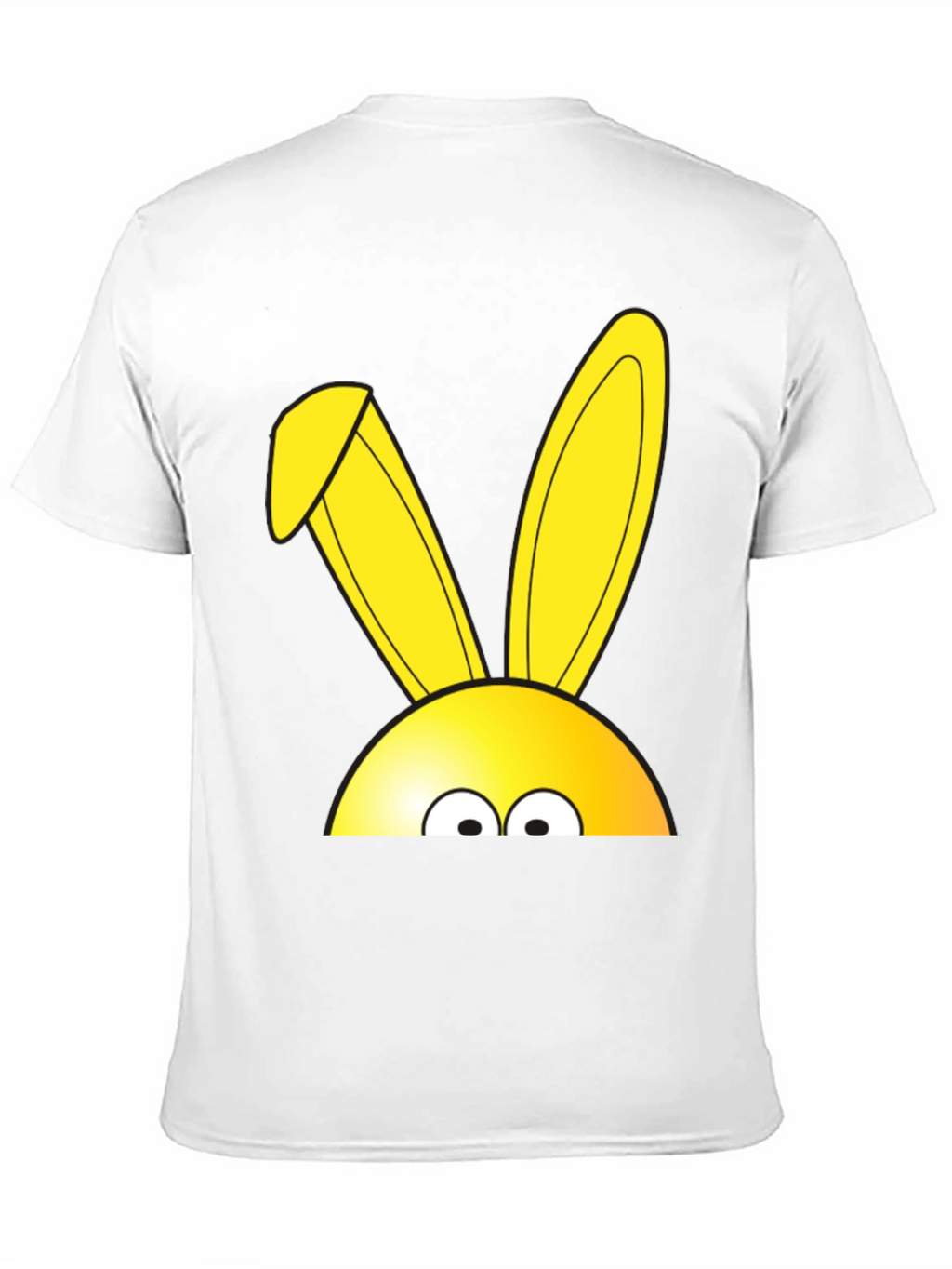 Easter Bunny Peeking T-Shirt - Black