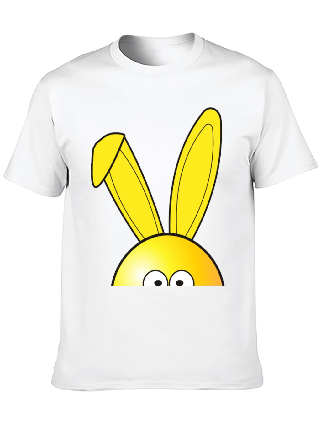 Easter Bunny Peeking T-Shirt - Black