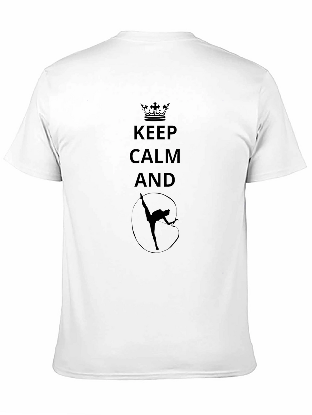 Keep Calm Gymnastics Black T-Shirt