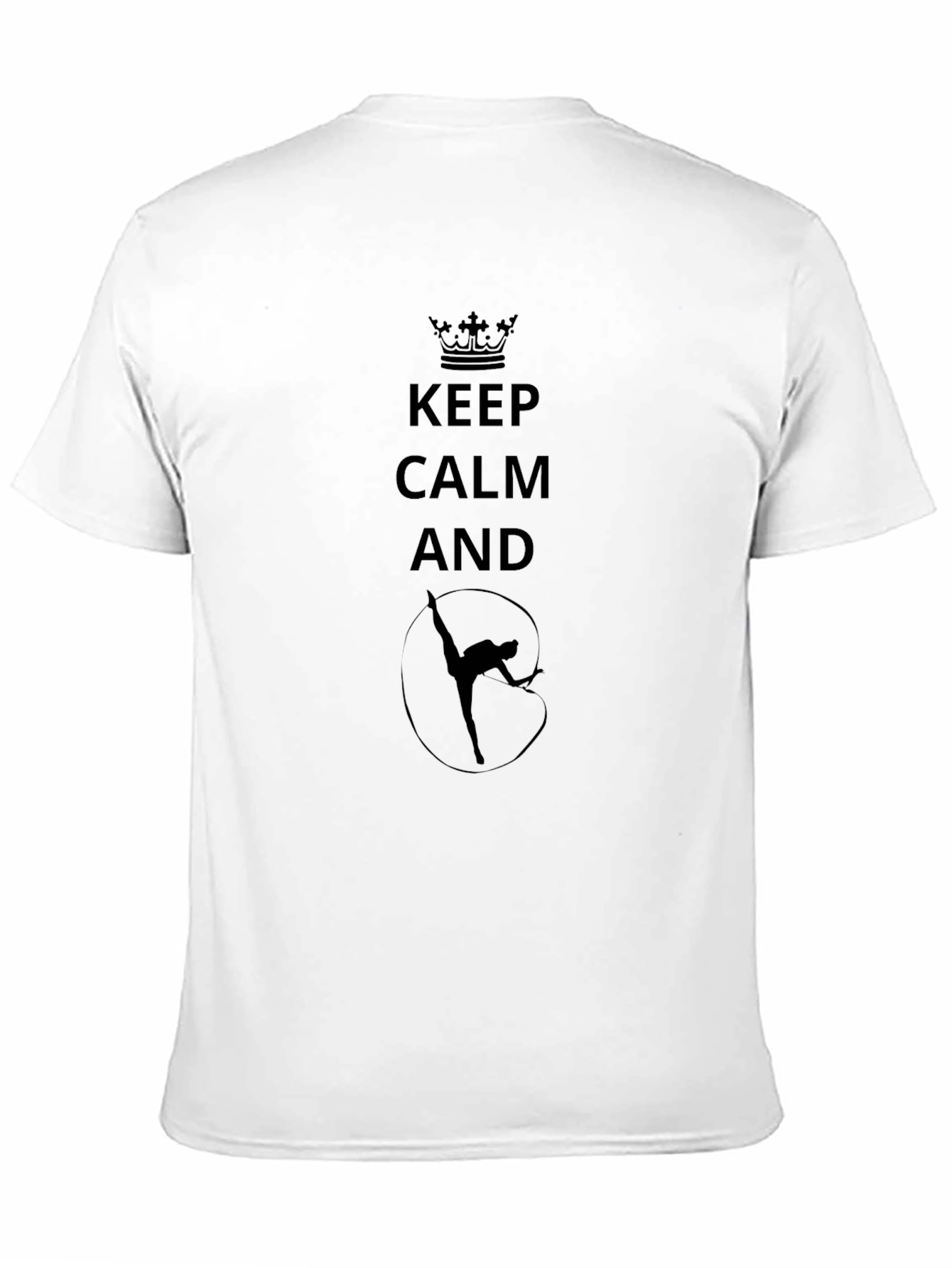 Keep Calm Gymnastics Black T-Shirt