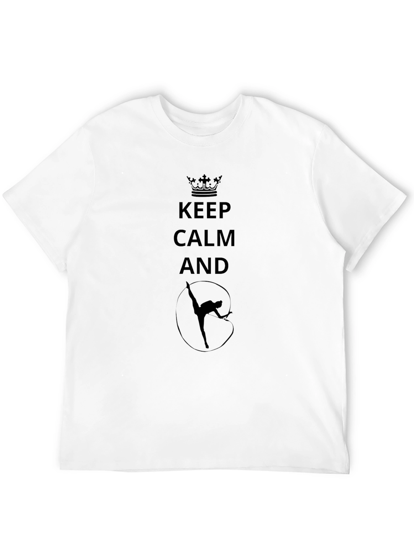 Keep Calm Gymnastics Black T-Shirt