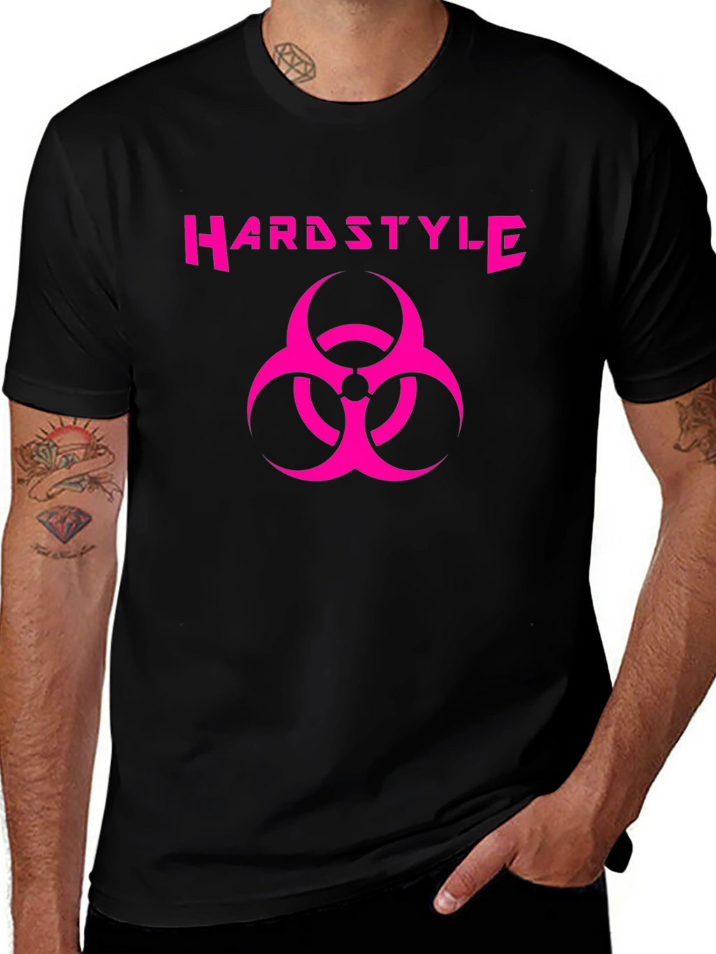 Hardstyle Biohazard Graphic Tee - Black