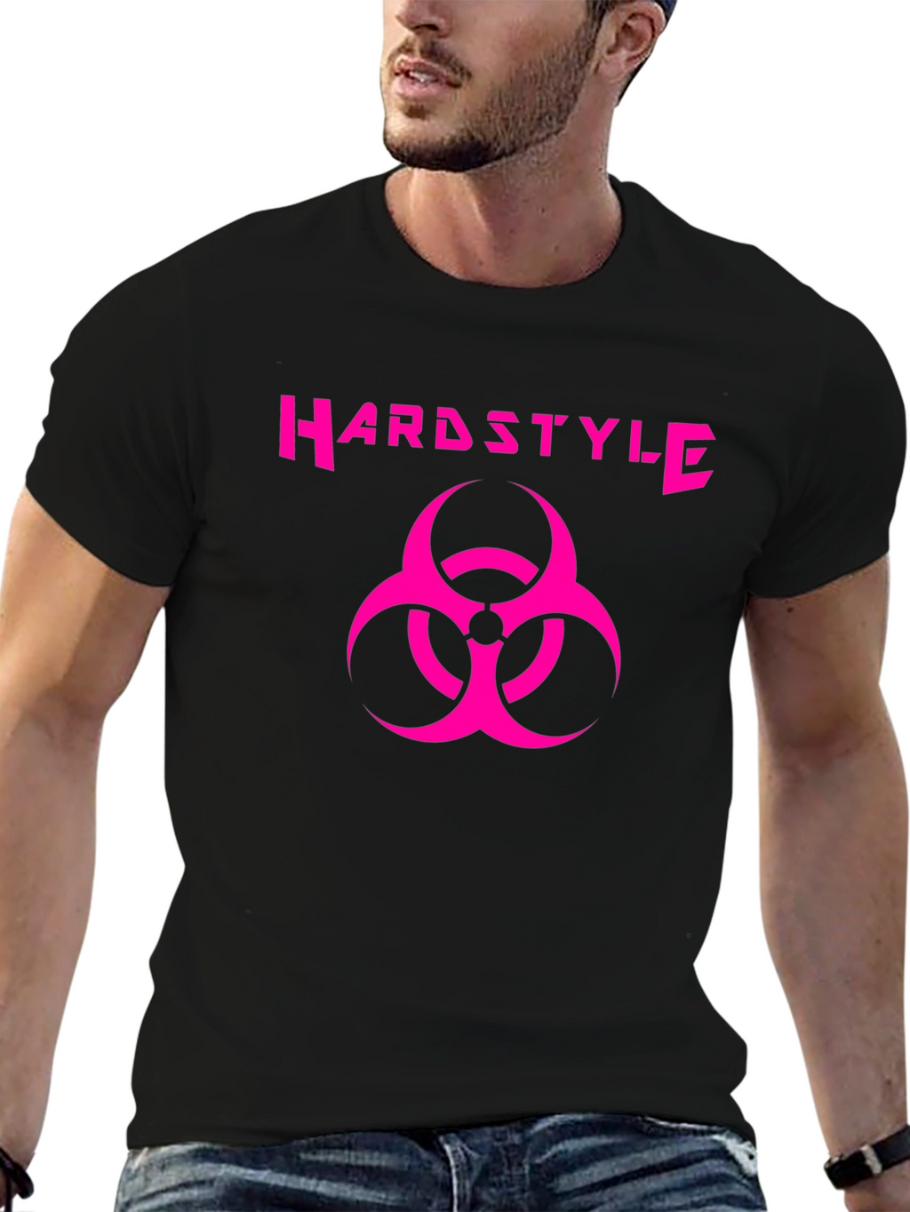 Hardstyle Biohazard Graphic Tee - Black