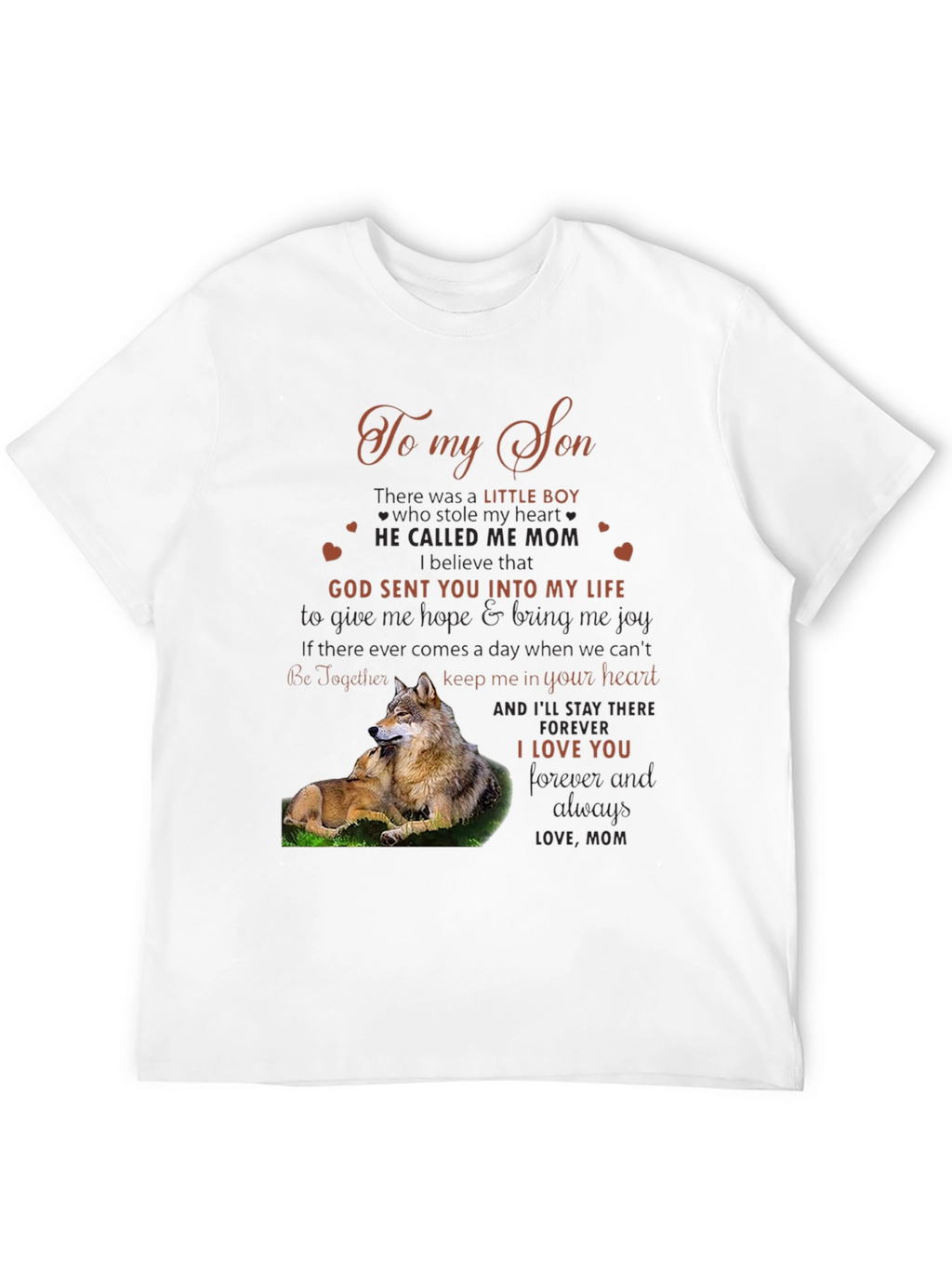 To My Son Wolf Graphic Tee