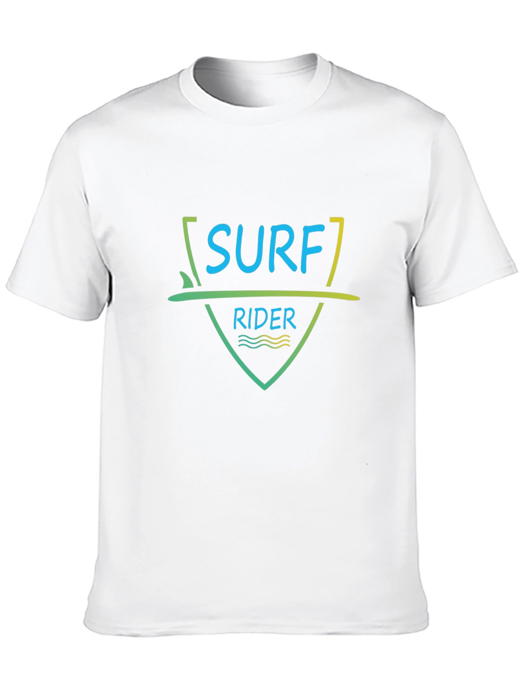 Surf Rider Graphic Tee - Black Cotton T-Shirt