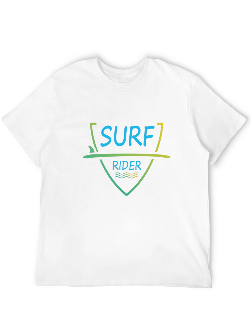 Surf Rider Graphic Tee - Black Cotton T-Shirt