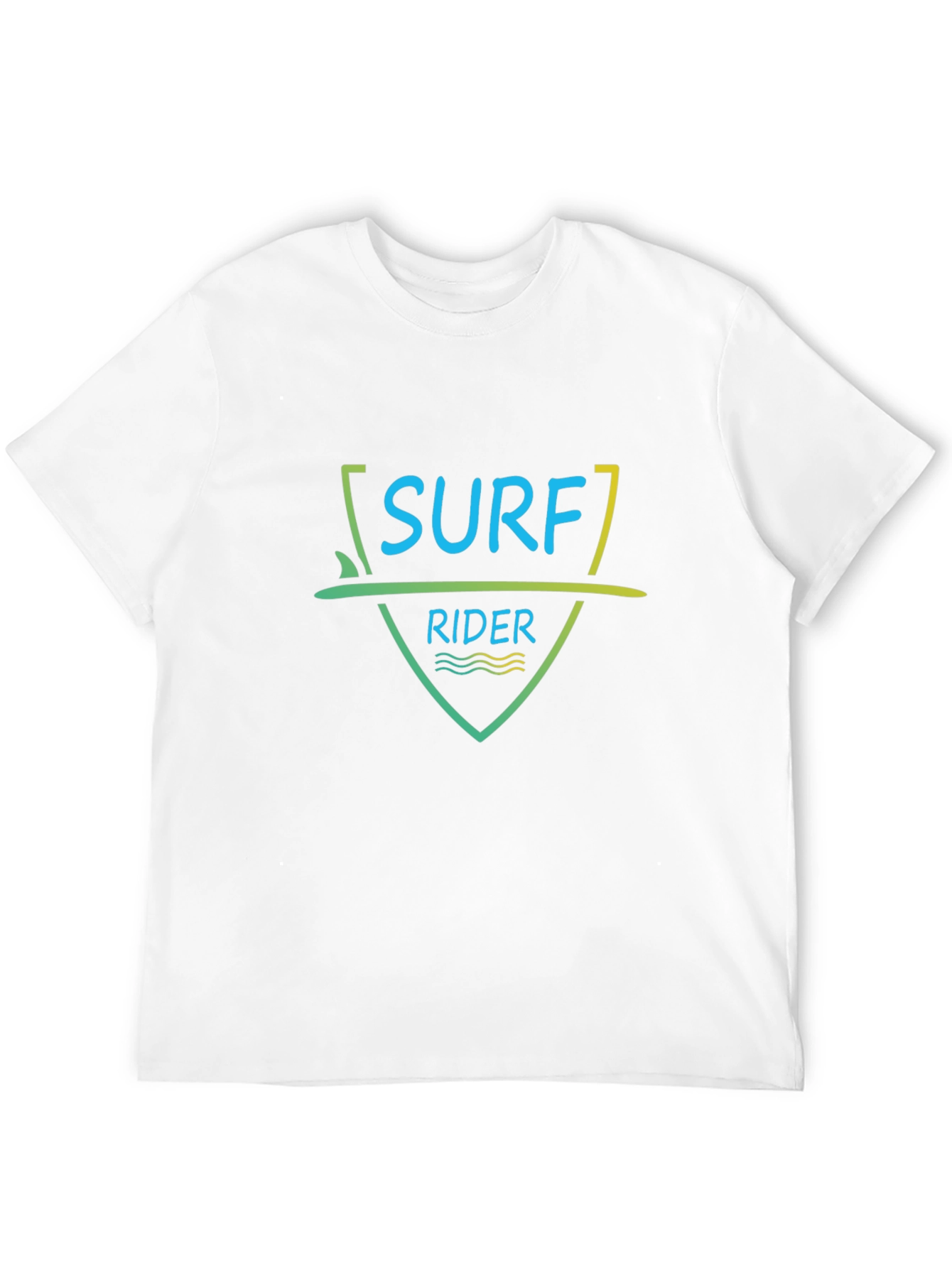 Surf Rider Graphic Tee - Black Cotton T-Shirt