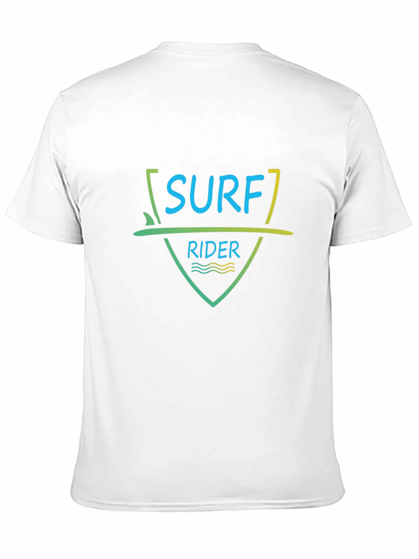 Surf Rider Graphic Tee - Black Cotton T-Shirt