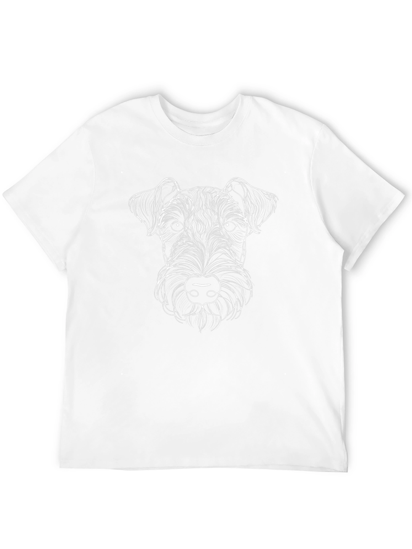 Dog Portrait Black T-Shirt - Stylish Animal Lover Tee
