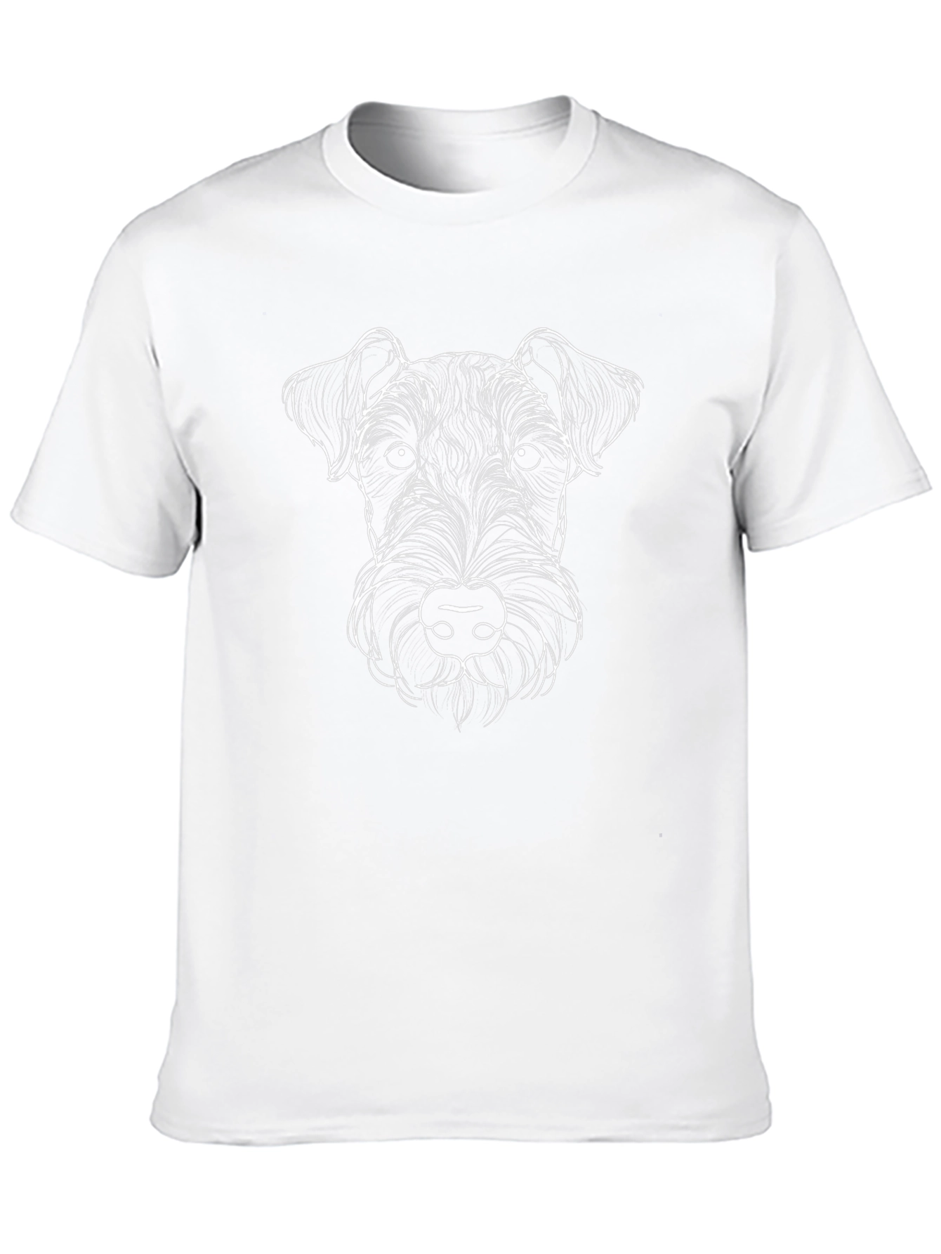 Dog Portrait Black T-Shirt - Stylish Animal Lover Tee