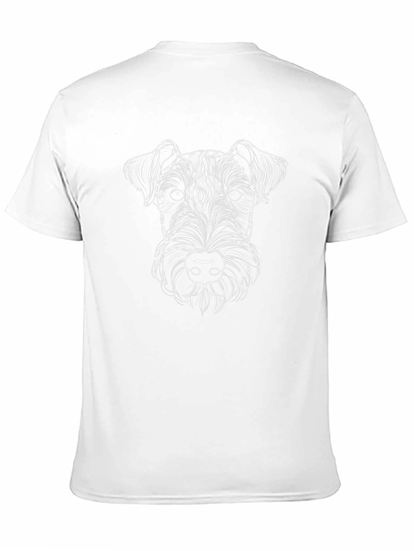 Dog Portrait Black T-Shirt - Stylish Animal Lover Tee
