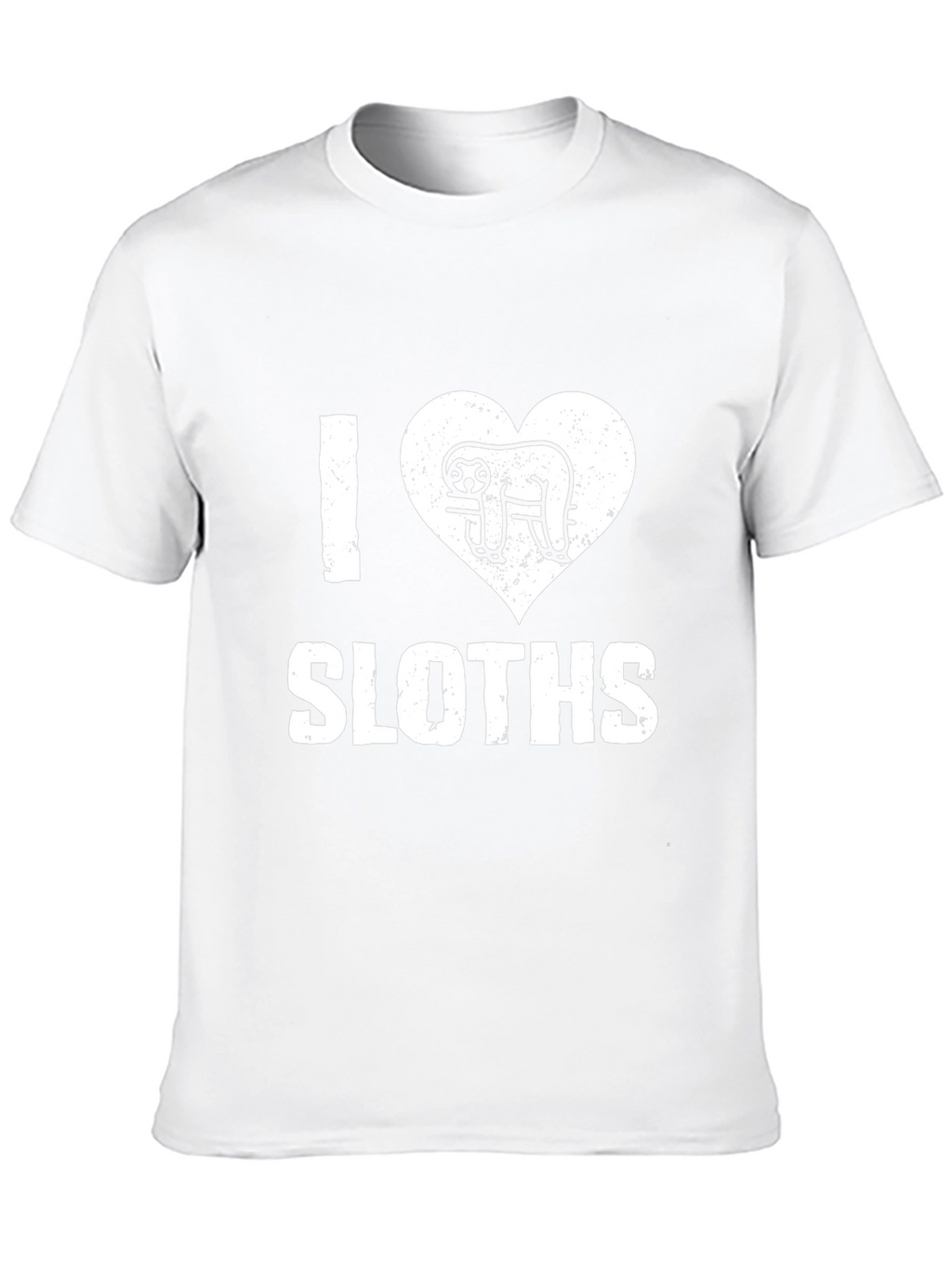 I Heart Sloths Black T-Shirt