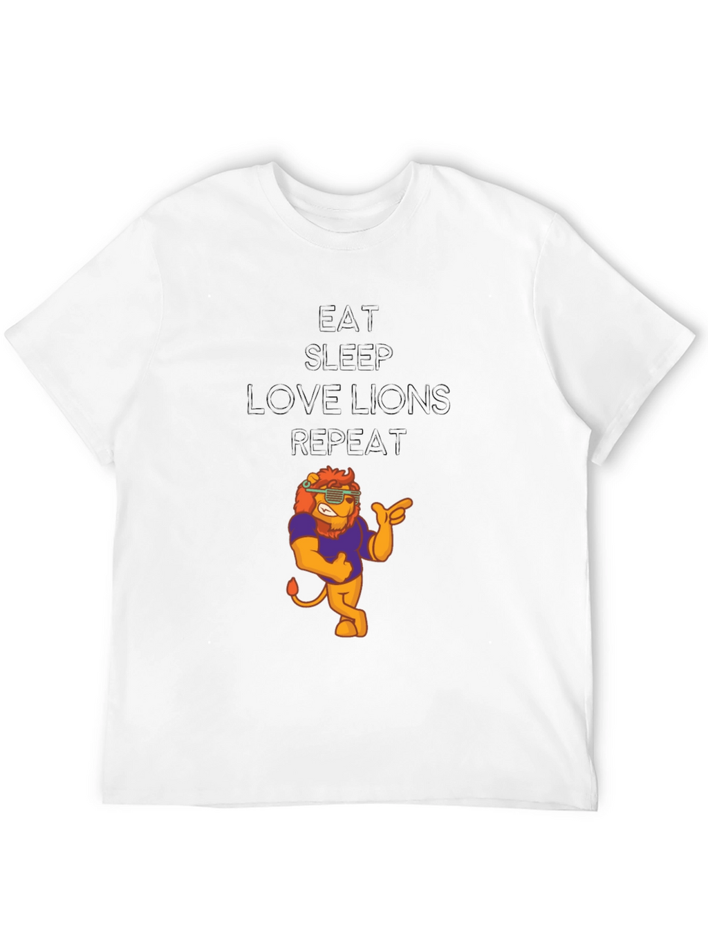 Eat Sleep Love Lions Repeat T-Shirt
