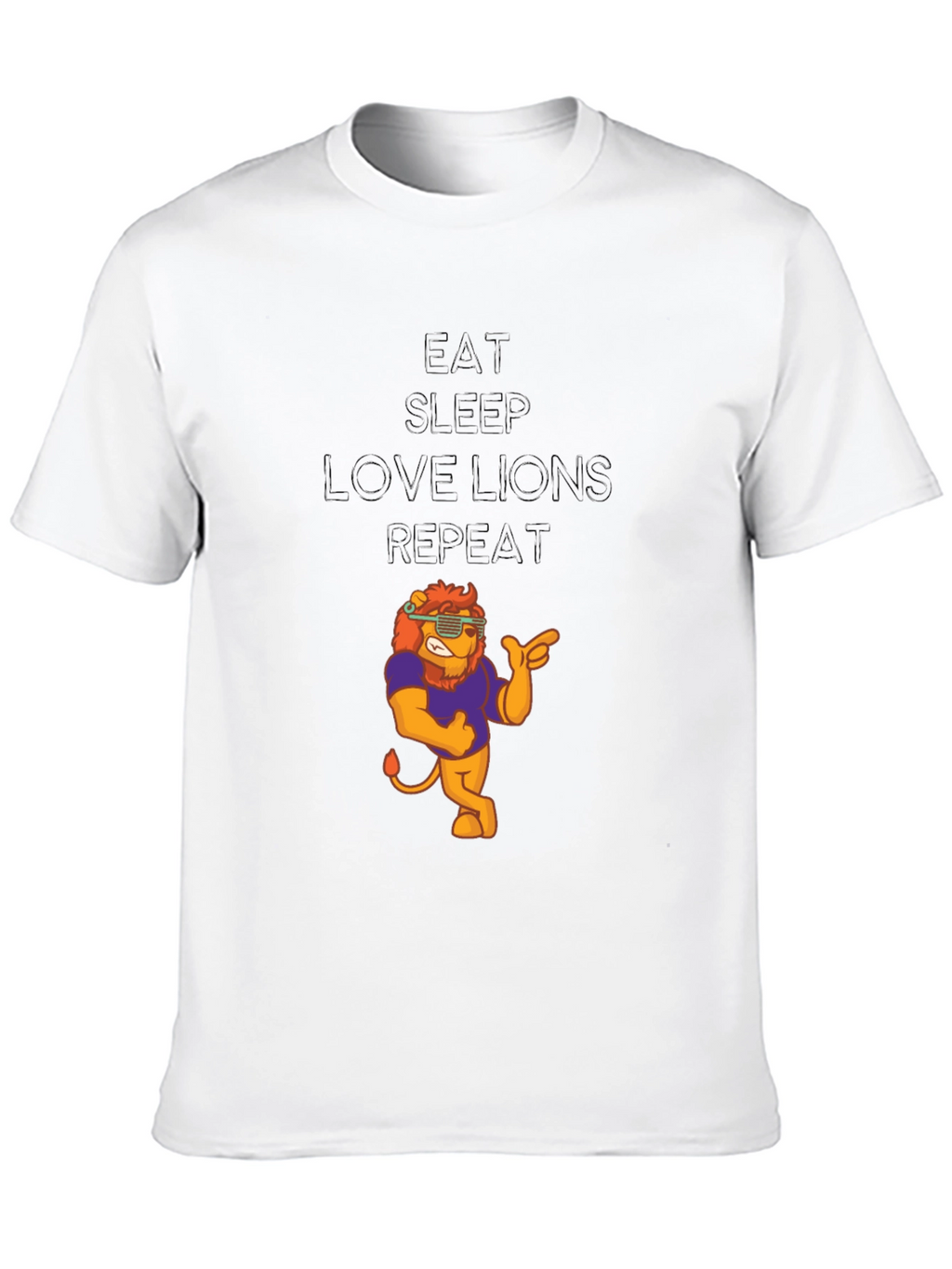 Eat Sleep Love Lions Repeat T-Shirt