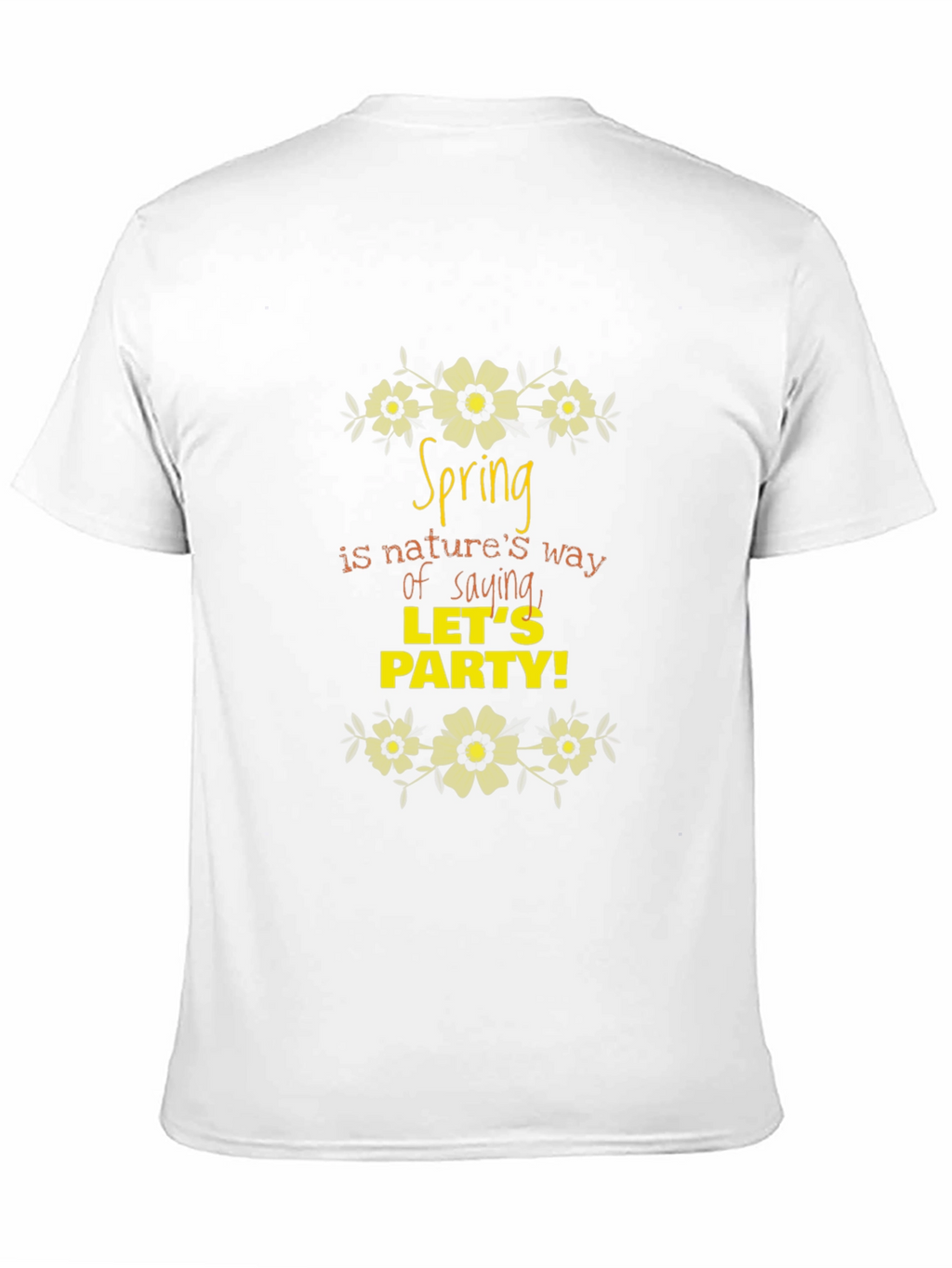 Spring Party Graphic Black T-Shirt