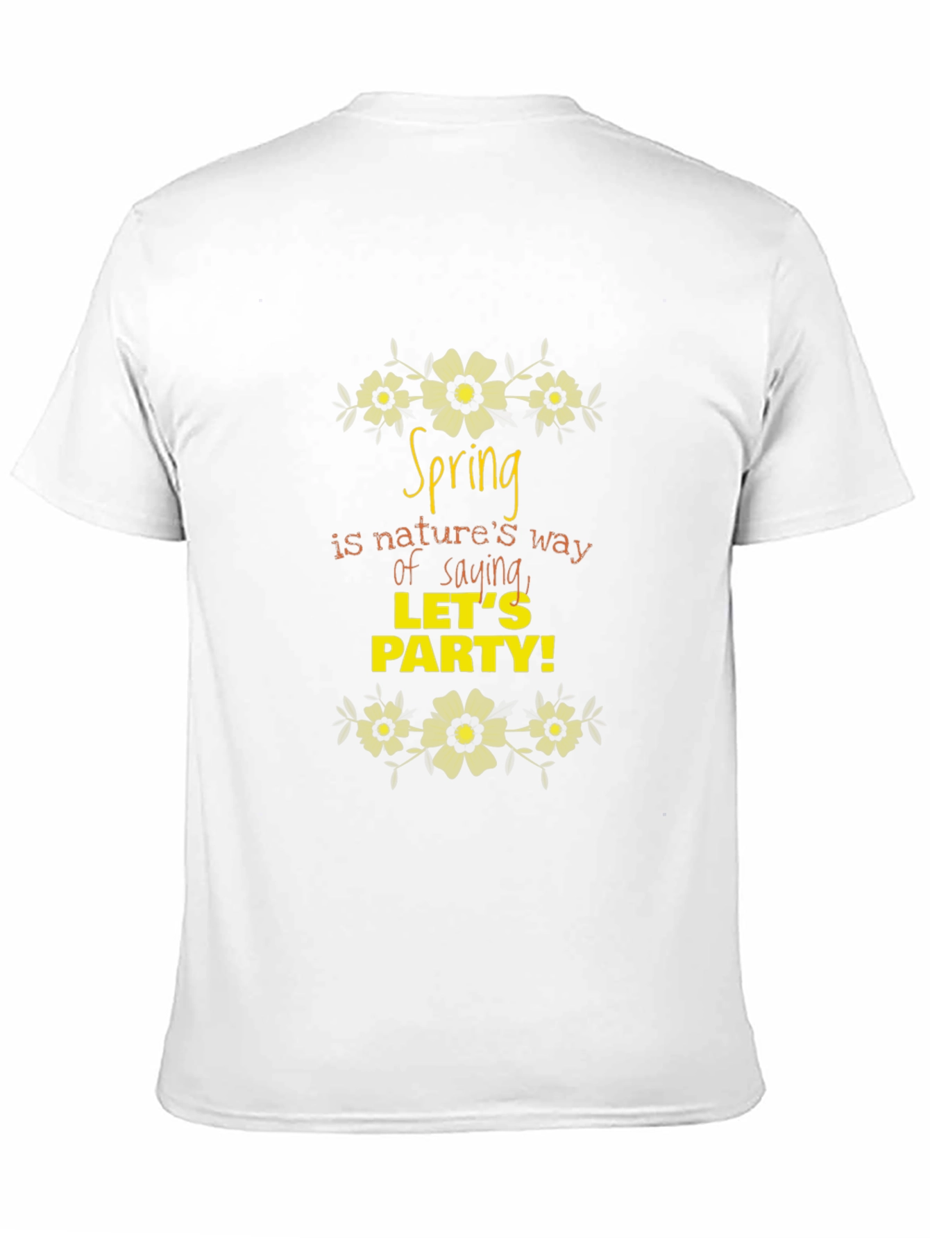 Spring Party Graphic Black T-Shirt