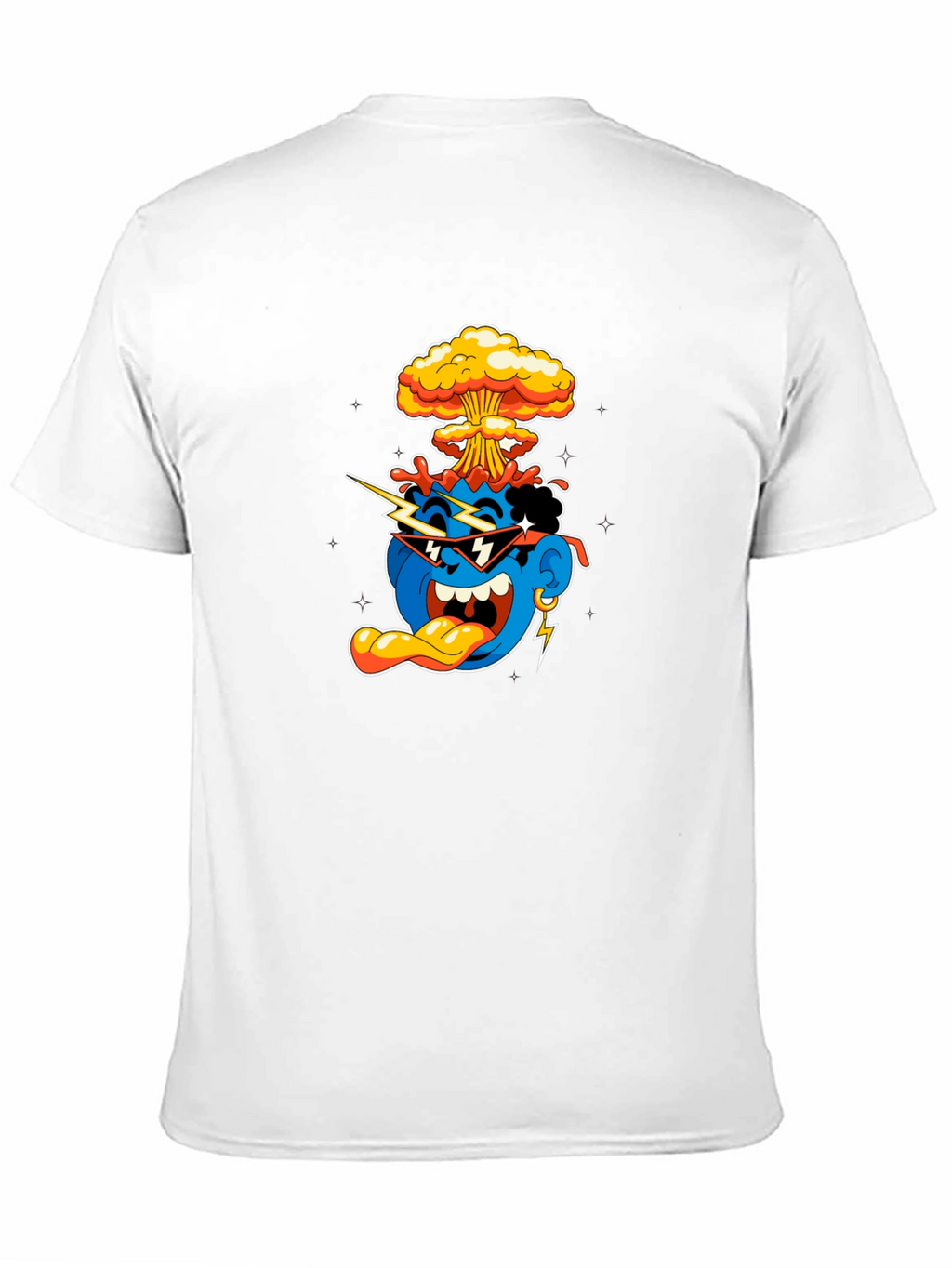 Cool Cartoon Graphic T-Shirt - Black