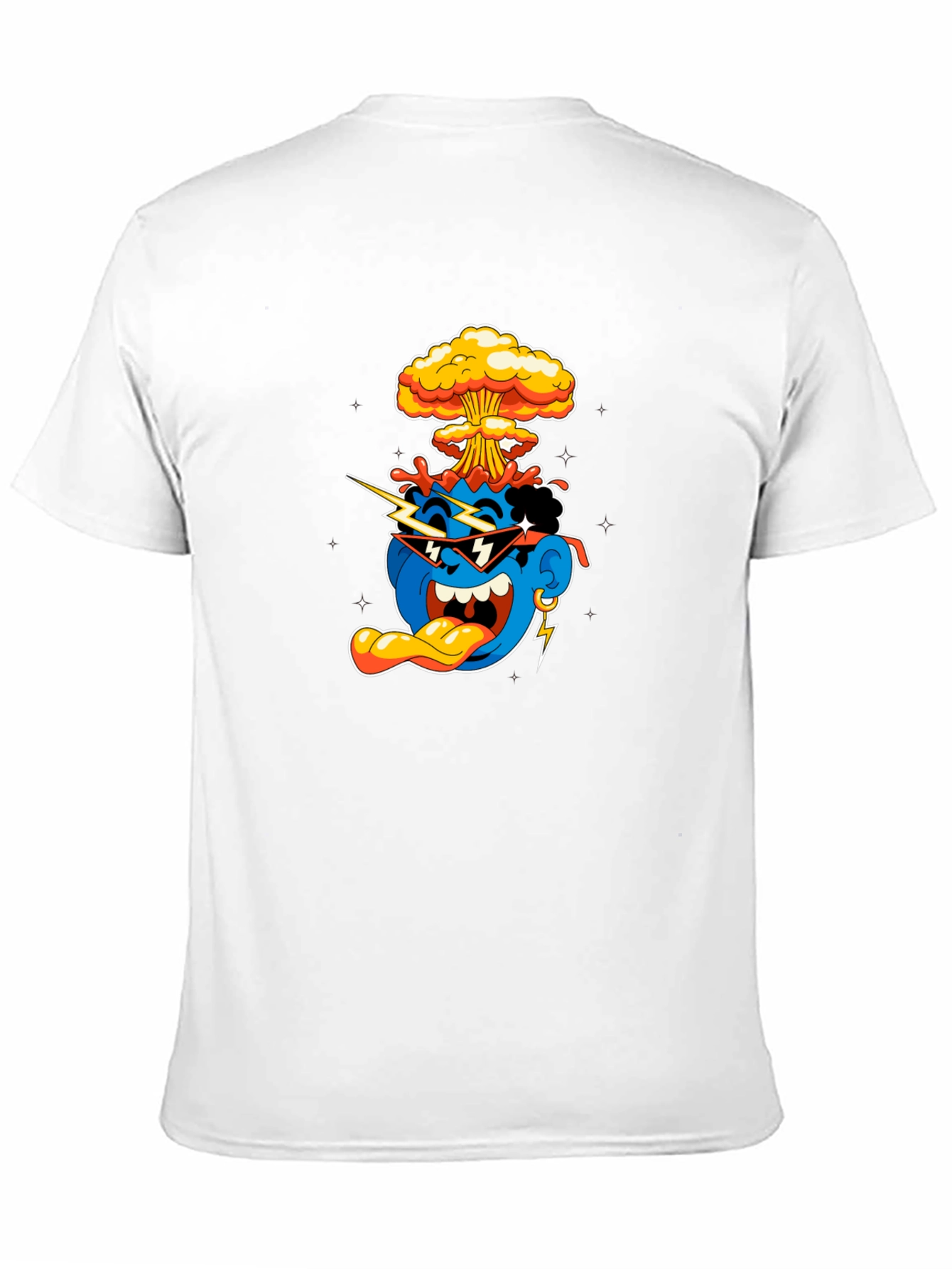 Cool Cartoon Graphic T-Shirt - Black