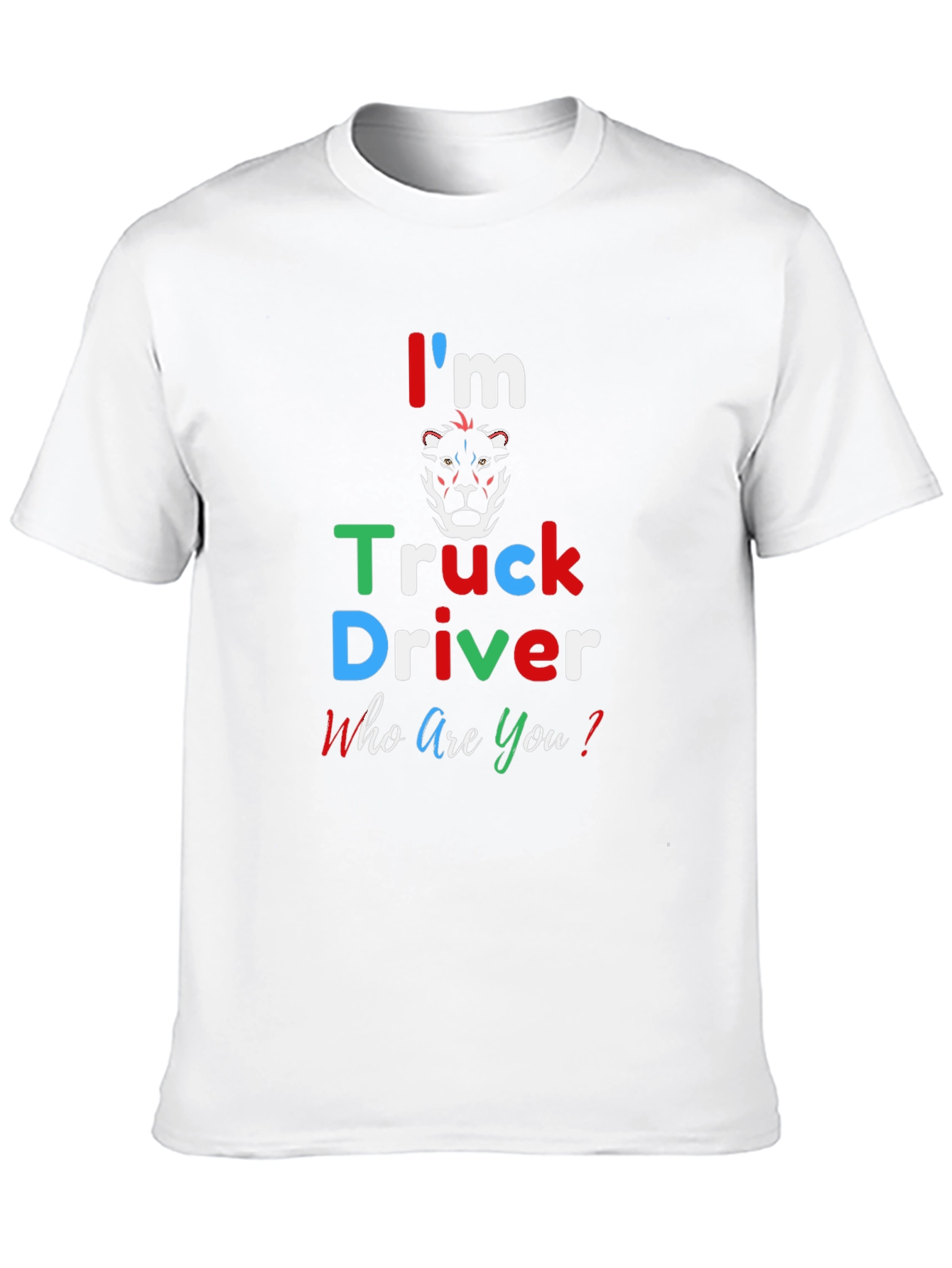 Im Truck Driver T-Shirt - Black Crew Neck