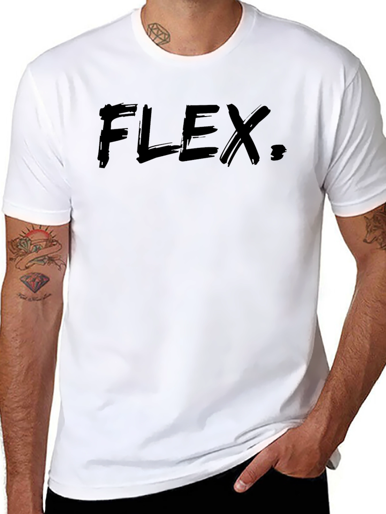 Flex Graphic Mens Black Tee