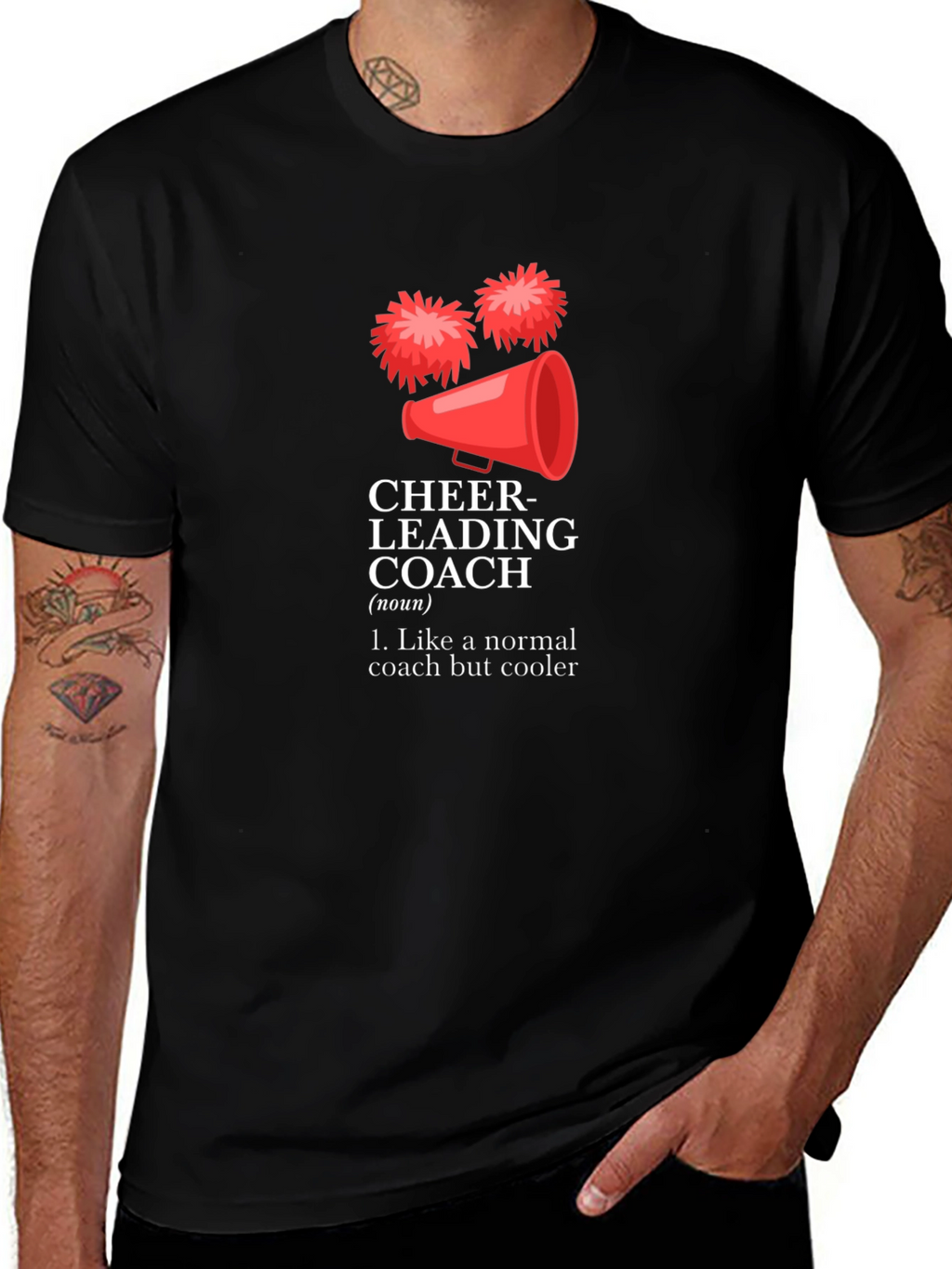 Cheerleading Coach Funny Graphic T-Shirt
