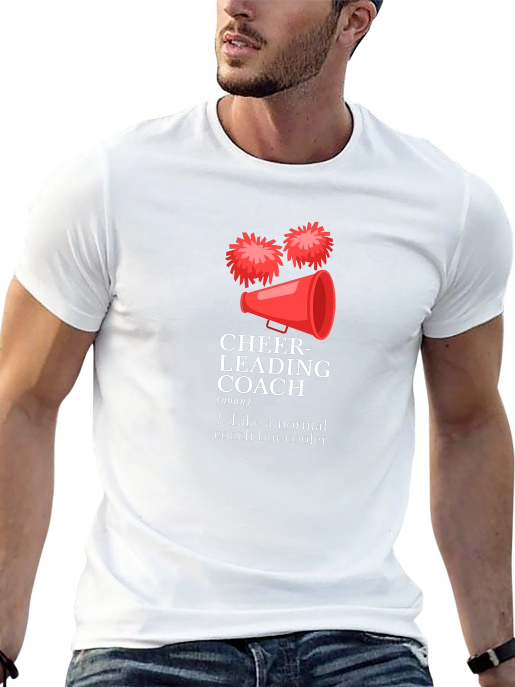 Cheerleading Coach Funny Graphic T-Shirt